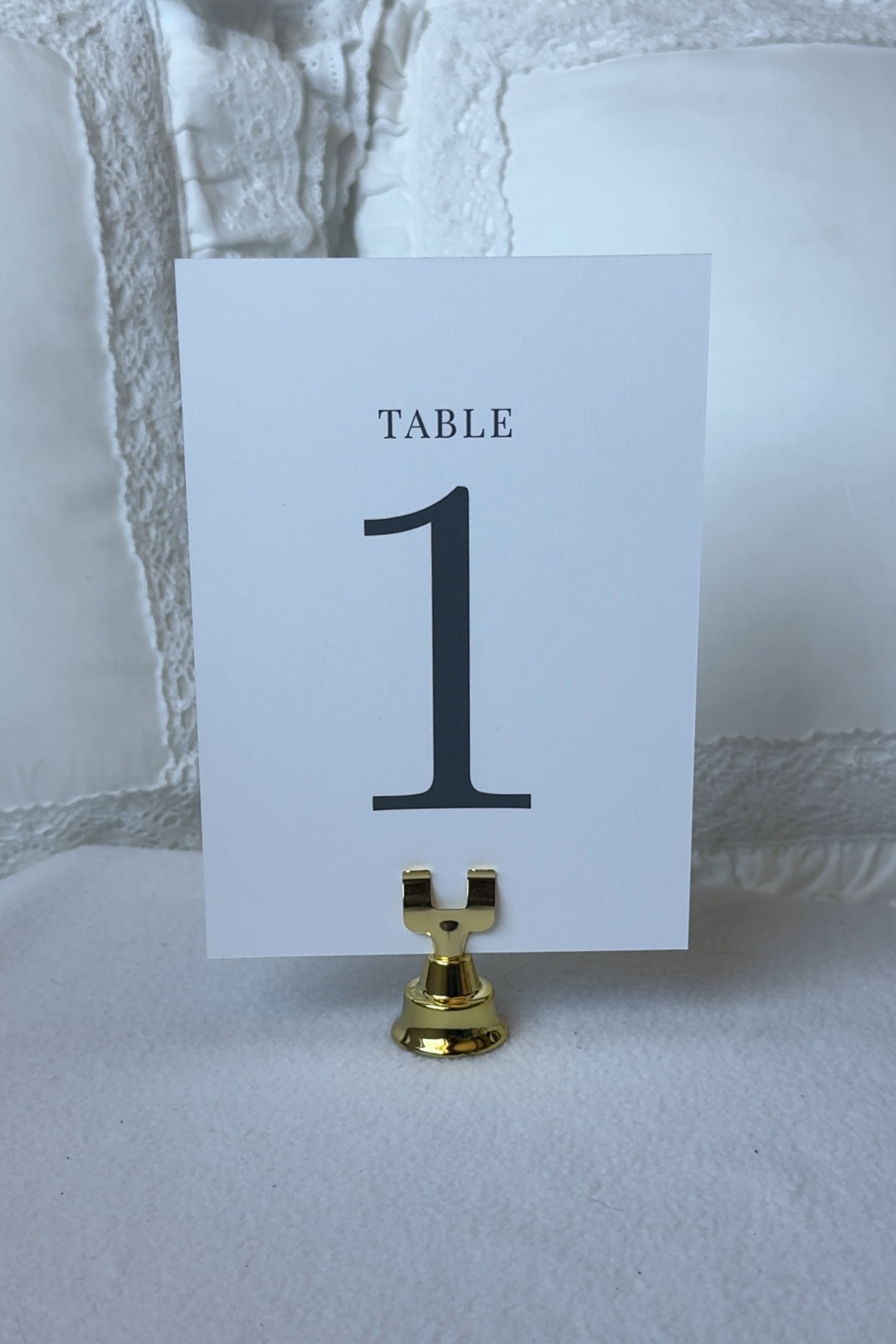 Effortless Assignment - Table Number Card 