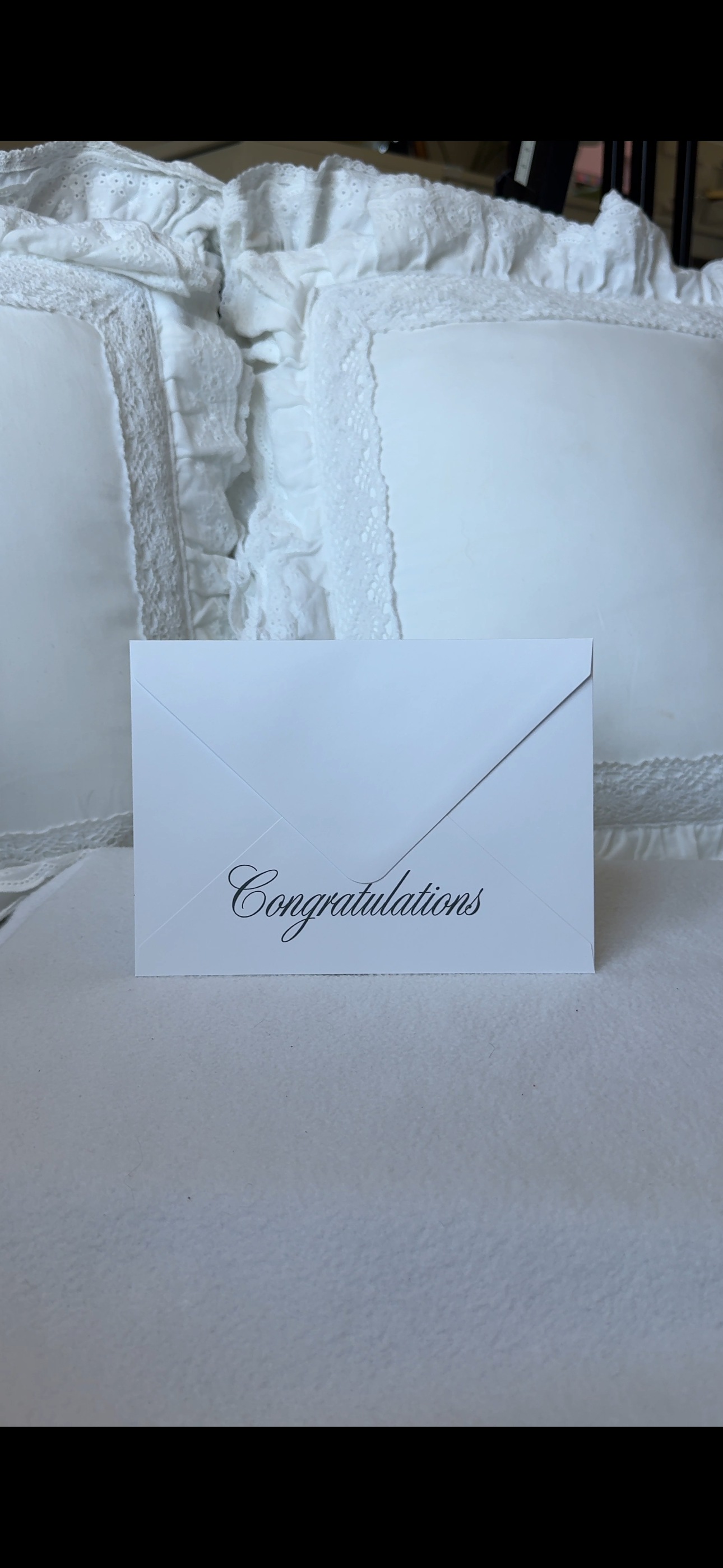 Celebration Phrase sign off envelope 5x7 euroflap