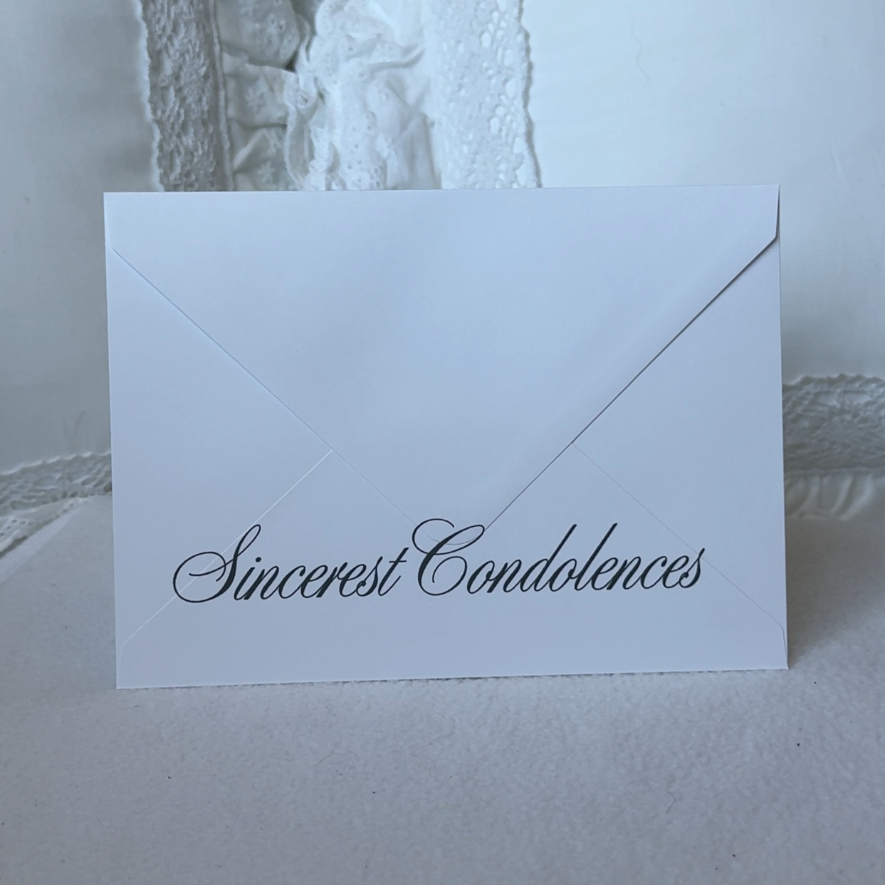Sympathy Phrase Envelope 5x7 Euro flap