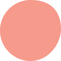 Solid coral-colored circle on a white background.