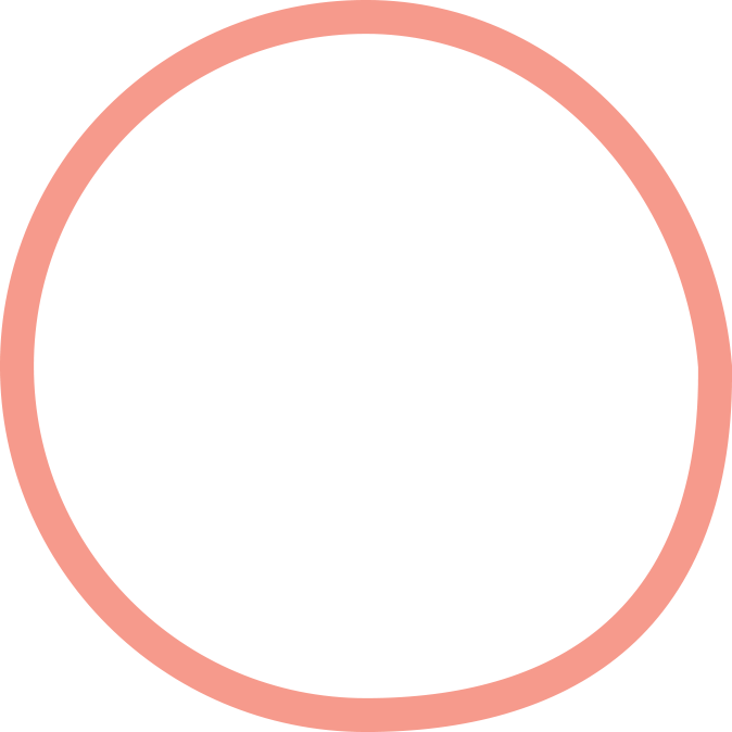 Black circle with a red border