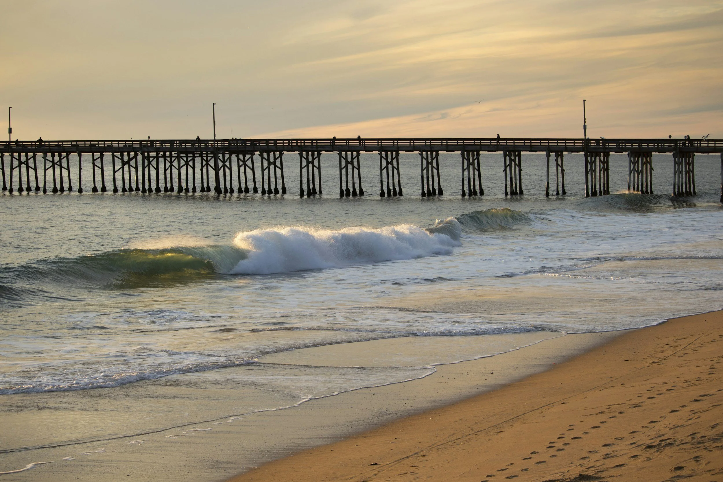 Balboa Pier at sunset, Newport Beach