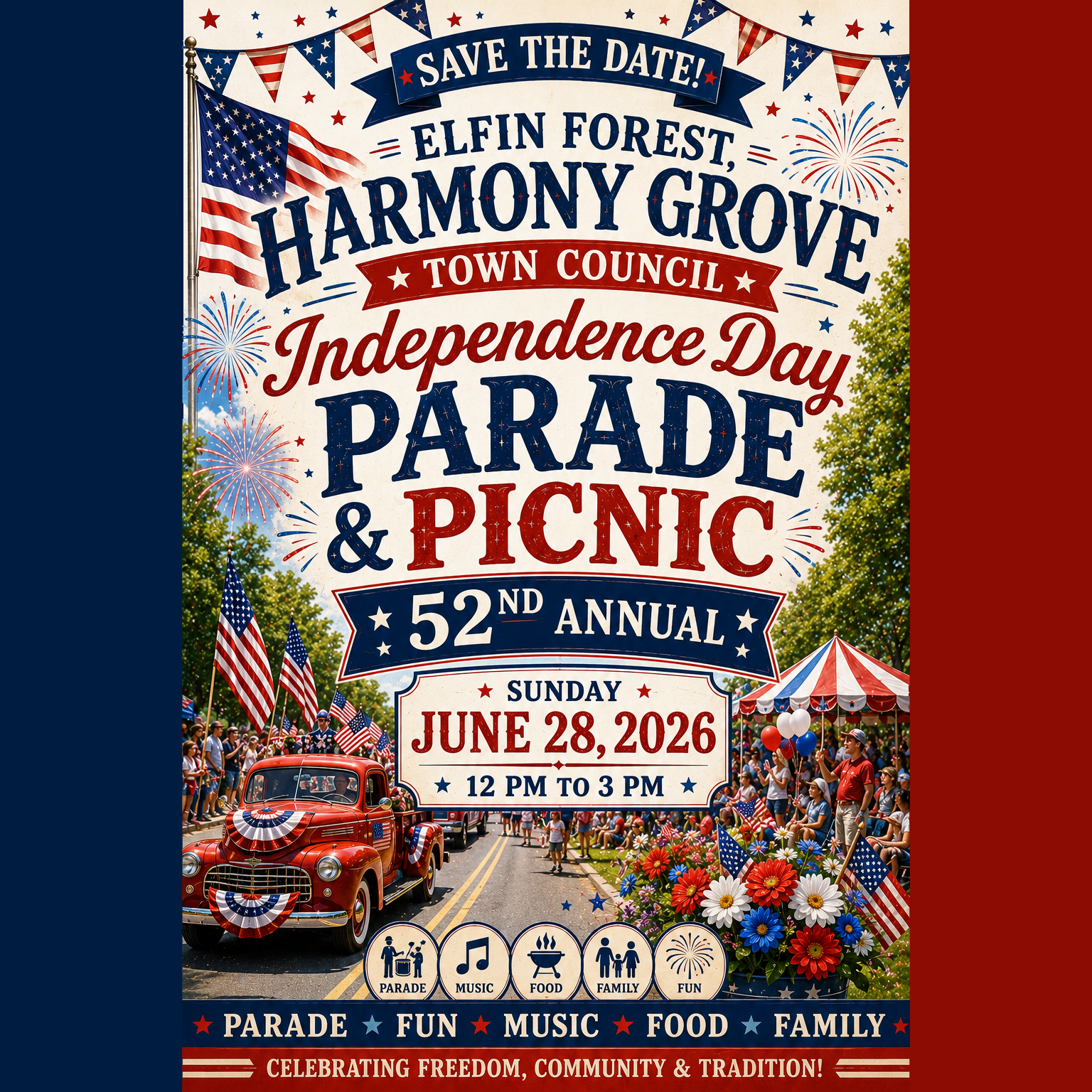 52nd Annual 4th of July Parade and Picnic