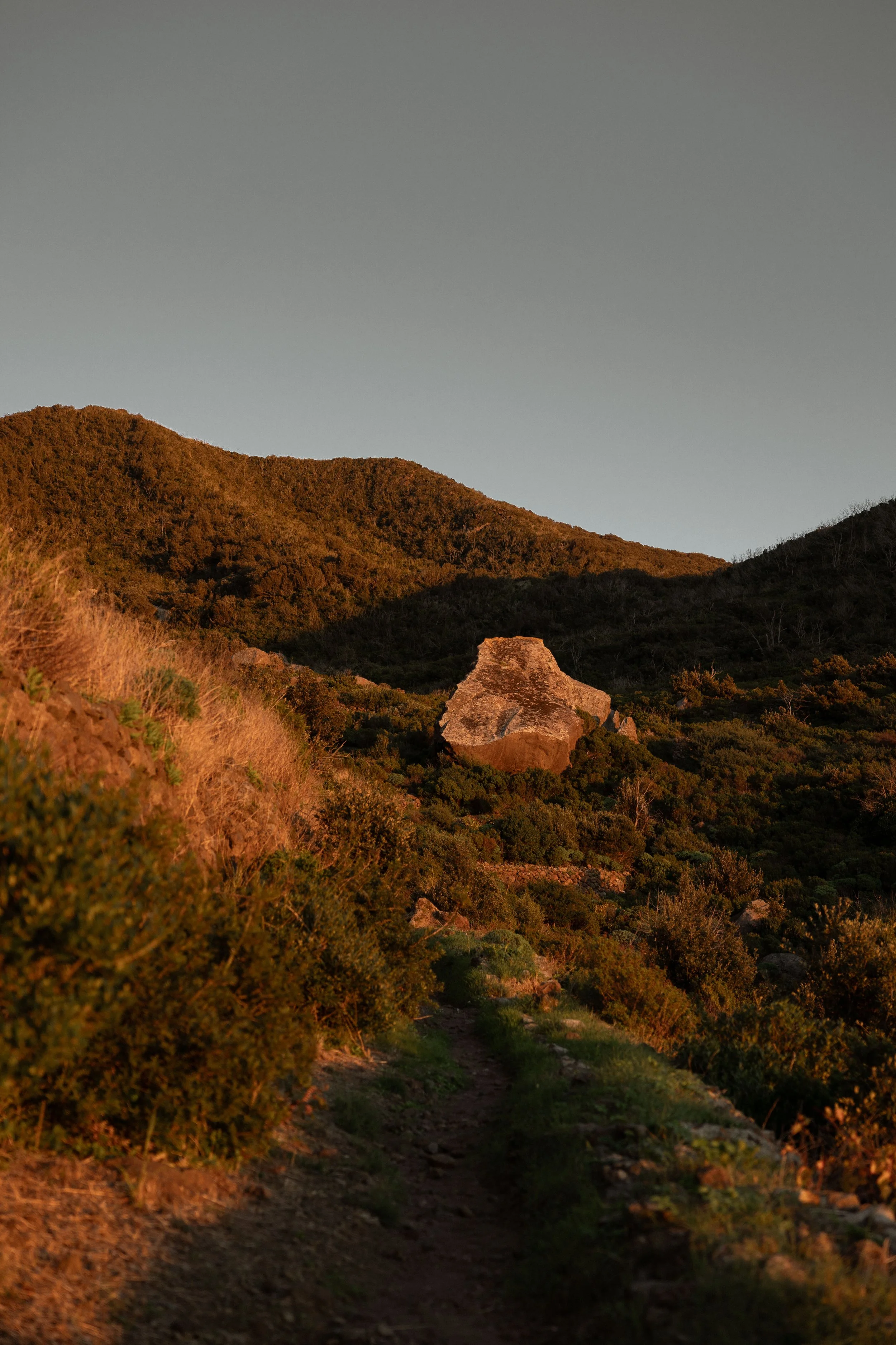 landscape during sunset in the countryside of Pantelleria Island
