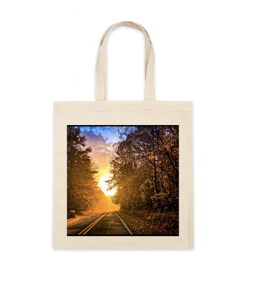 Golden Hour Drive Tote Bag