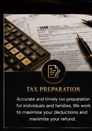 Tax documents, calculator, and pens on a table for tax preparation.