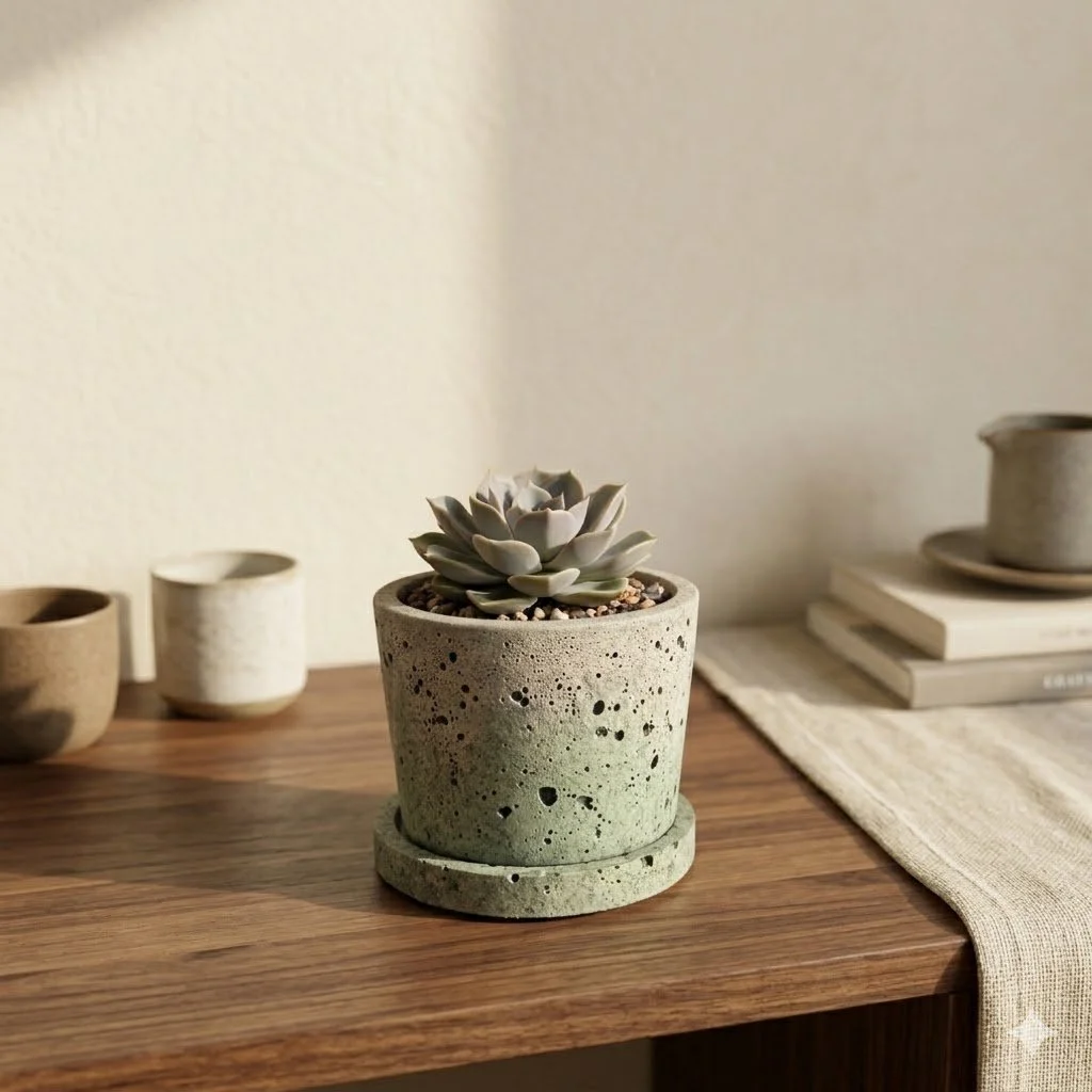 Foamed Ceramic Mini Planter