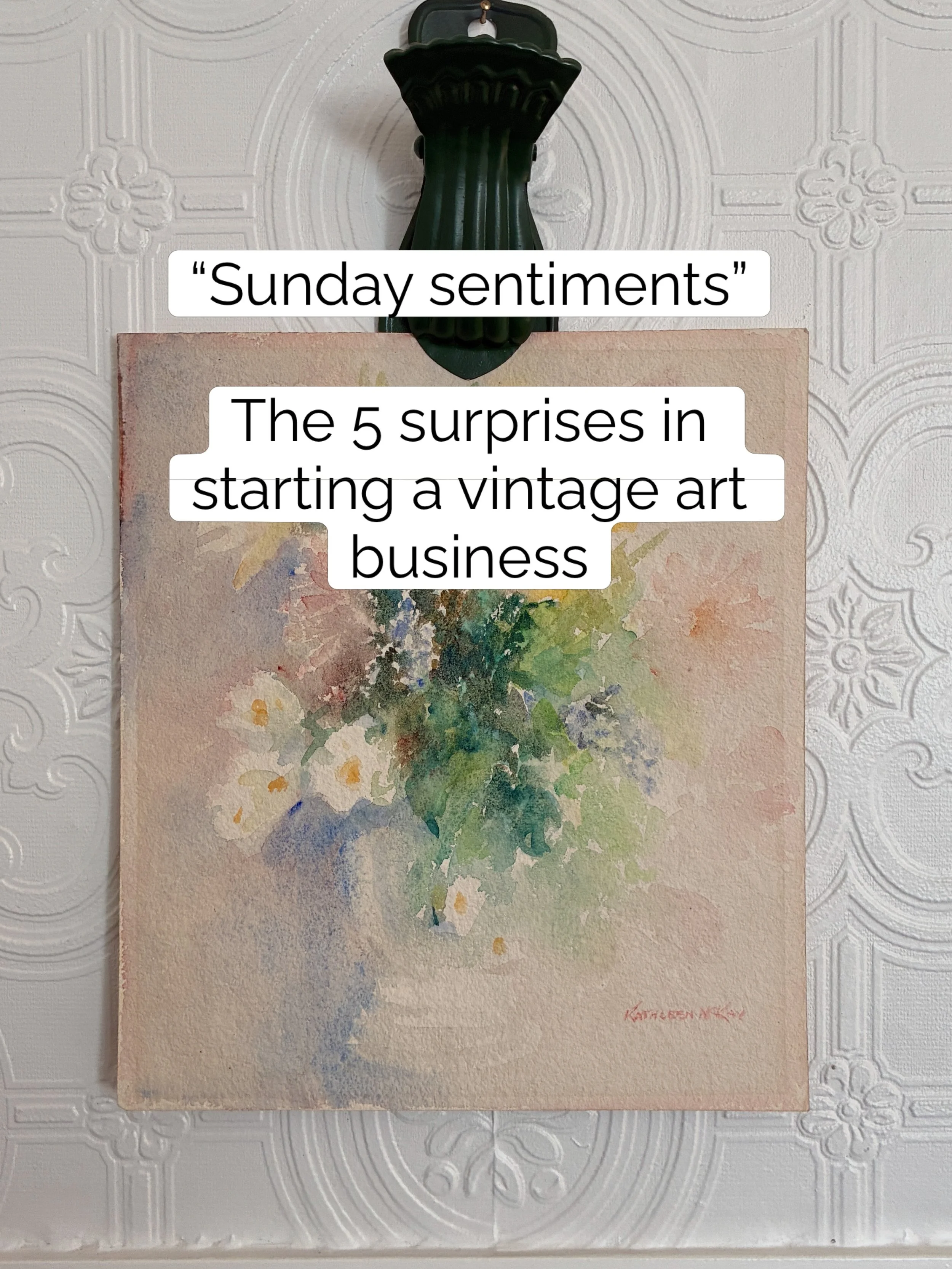 These are my &ldquo;Sunday Sentiments&rdquo; I wanted to share these 5 fantastic things (well more if you count better than me;)) I have found since starting Maxwell and Magnolia. 
1. The hunt!
Finding beautiful original art is like treasure hunting!