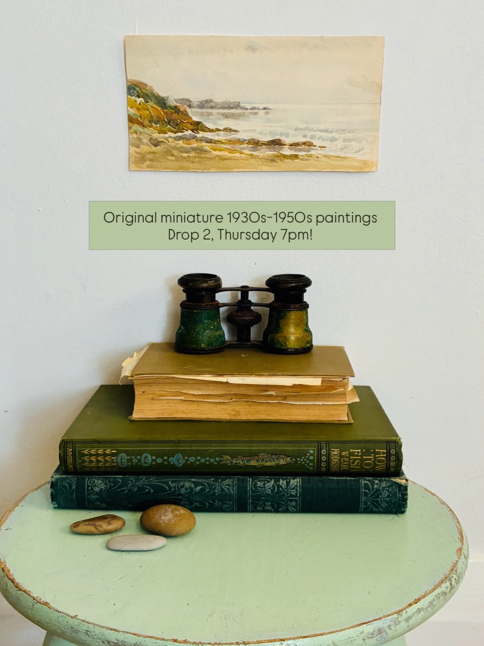 So excited to curate the second of four drops featuring original watercolours painted by British artist M.B. These are part of a greater collection featuring what is likely a wonderful example of an artist&rsquo;s vintage travel diary, painted entire