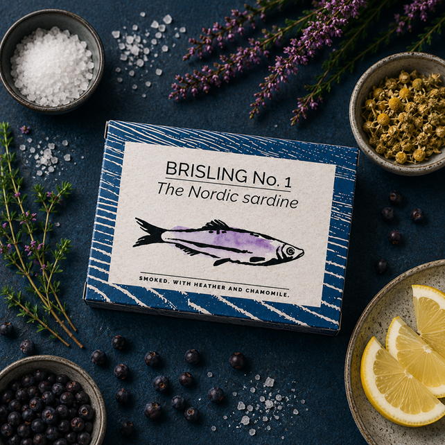 Fangst - Smoked sprats with heather and chamomile - Nordic sardines 2.png