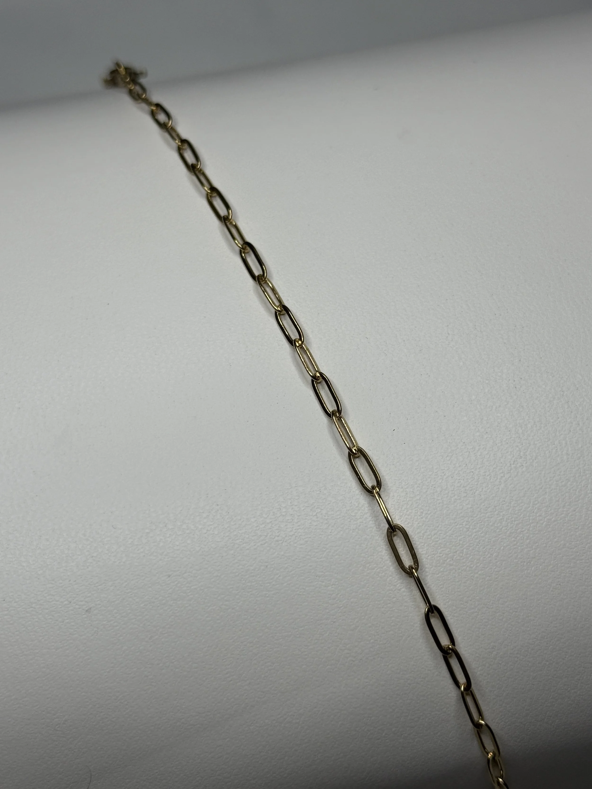 Gold Paperclip Bracelet