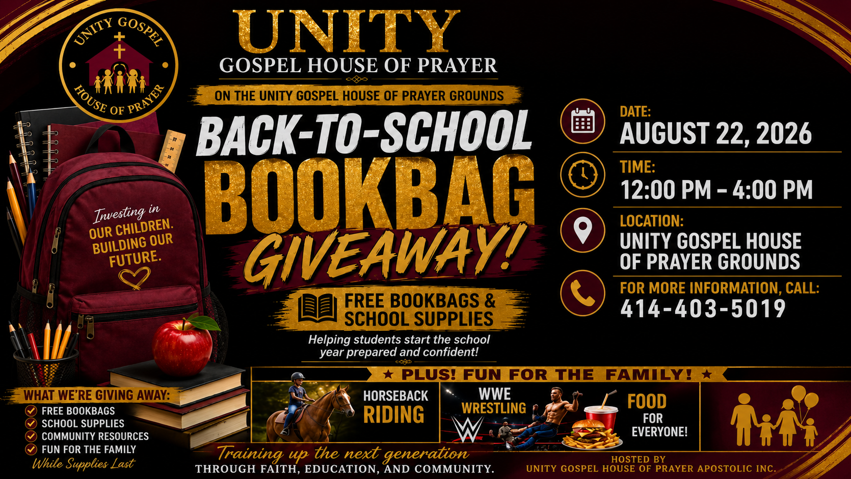 Back-To-School BackPack Giveaway