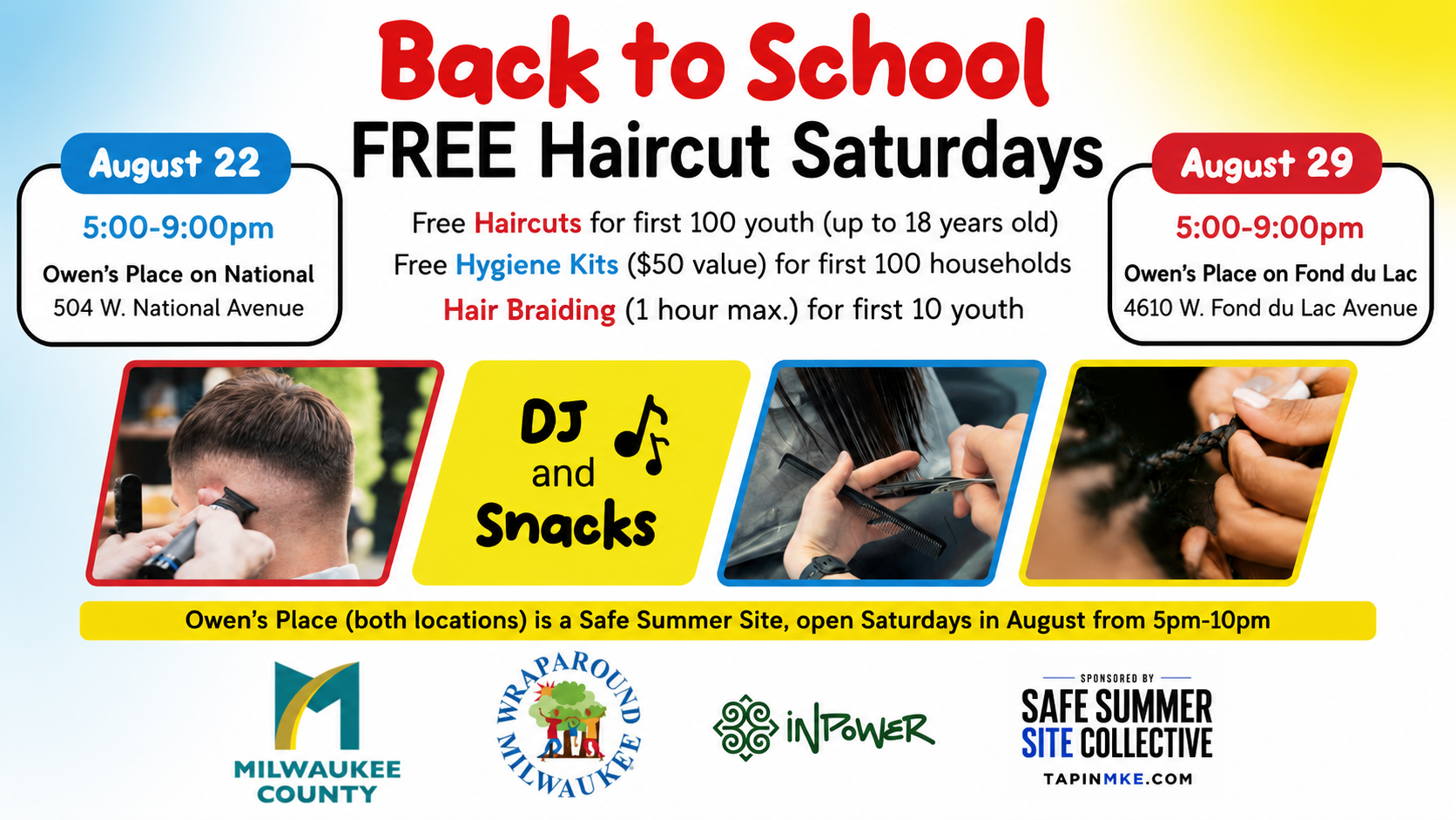 Back to School FREE Haircuts (DAY 1)