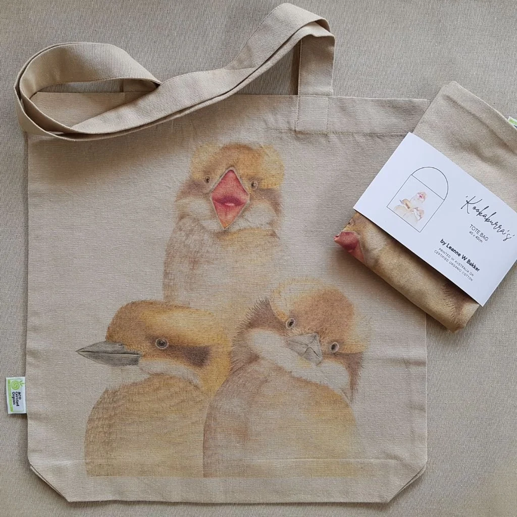 Kookaburra tote bag.