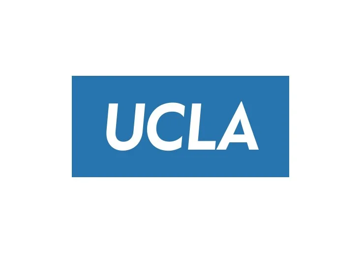 UCLA logo in blue and white.