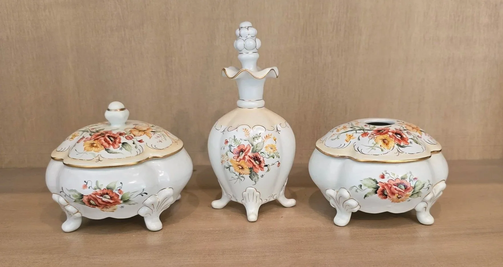 3 Piece Vintage Dresser Set