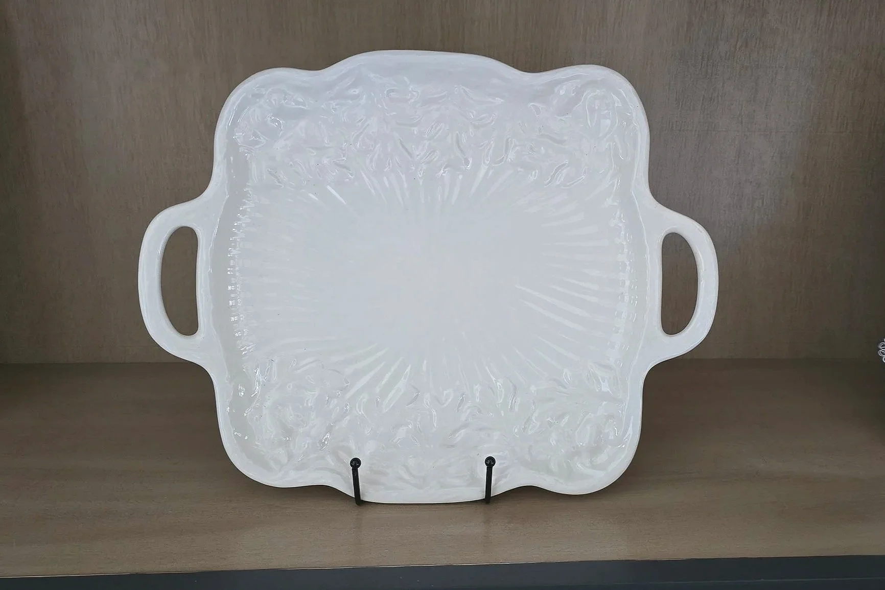 Elegant White Vintage Platter