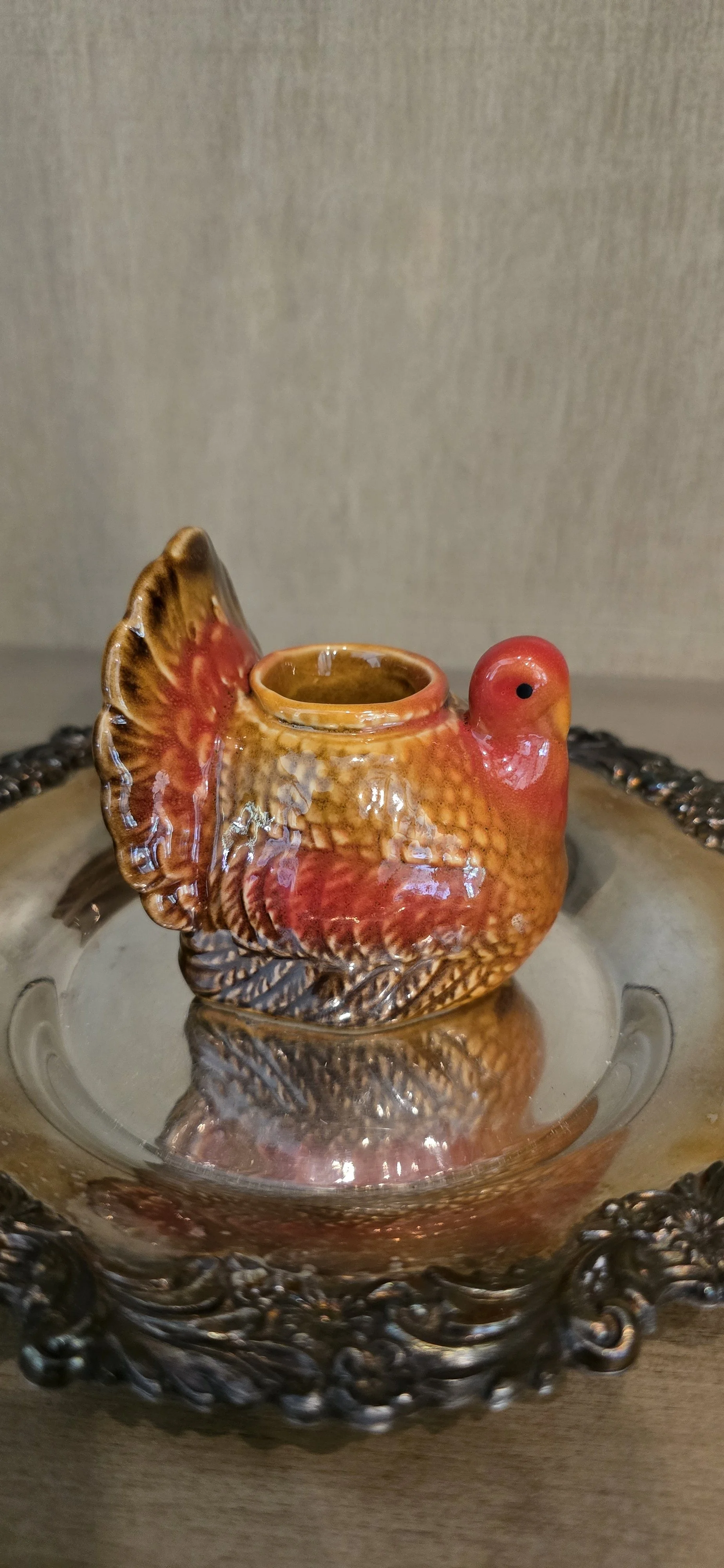 Vintage Turkey Toothpick Holder