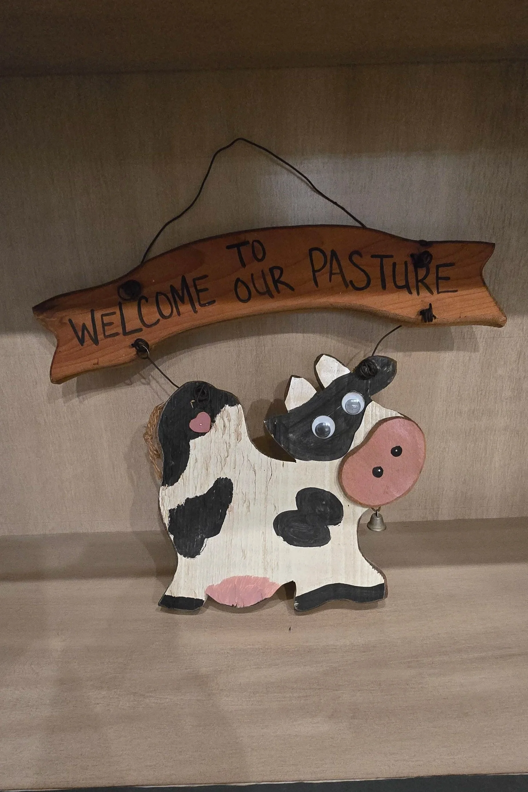 Welcome to Our Pasture Wall Hanging - Wood