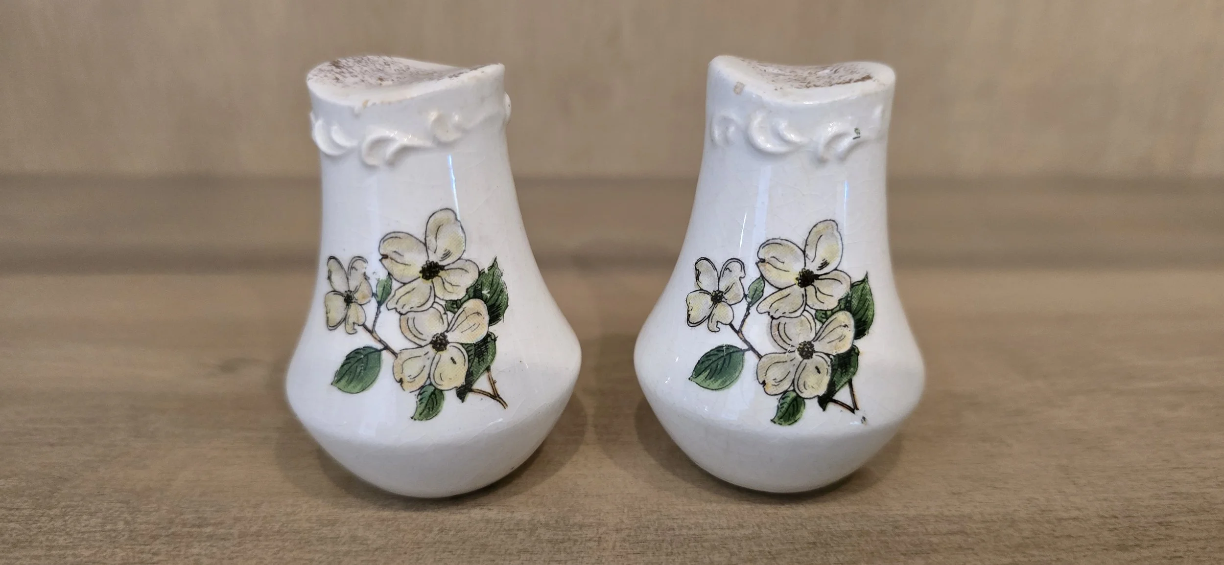 Mini Floral Salt and Pepper Shakers