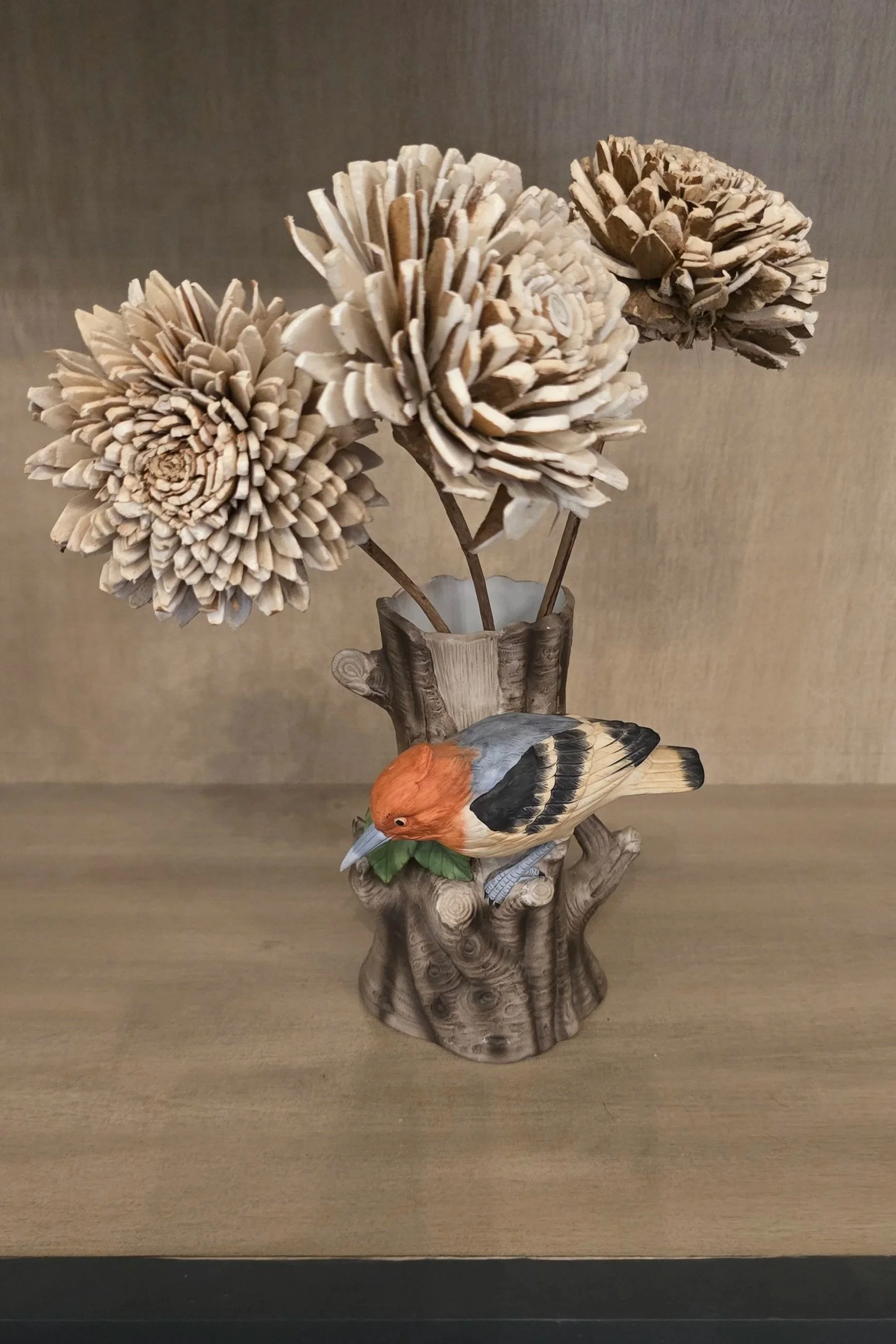 Wood Pecker Vintage  Vase