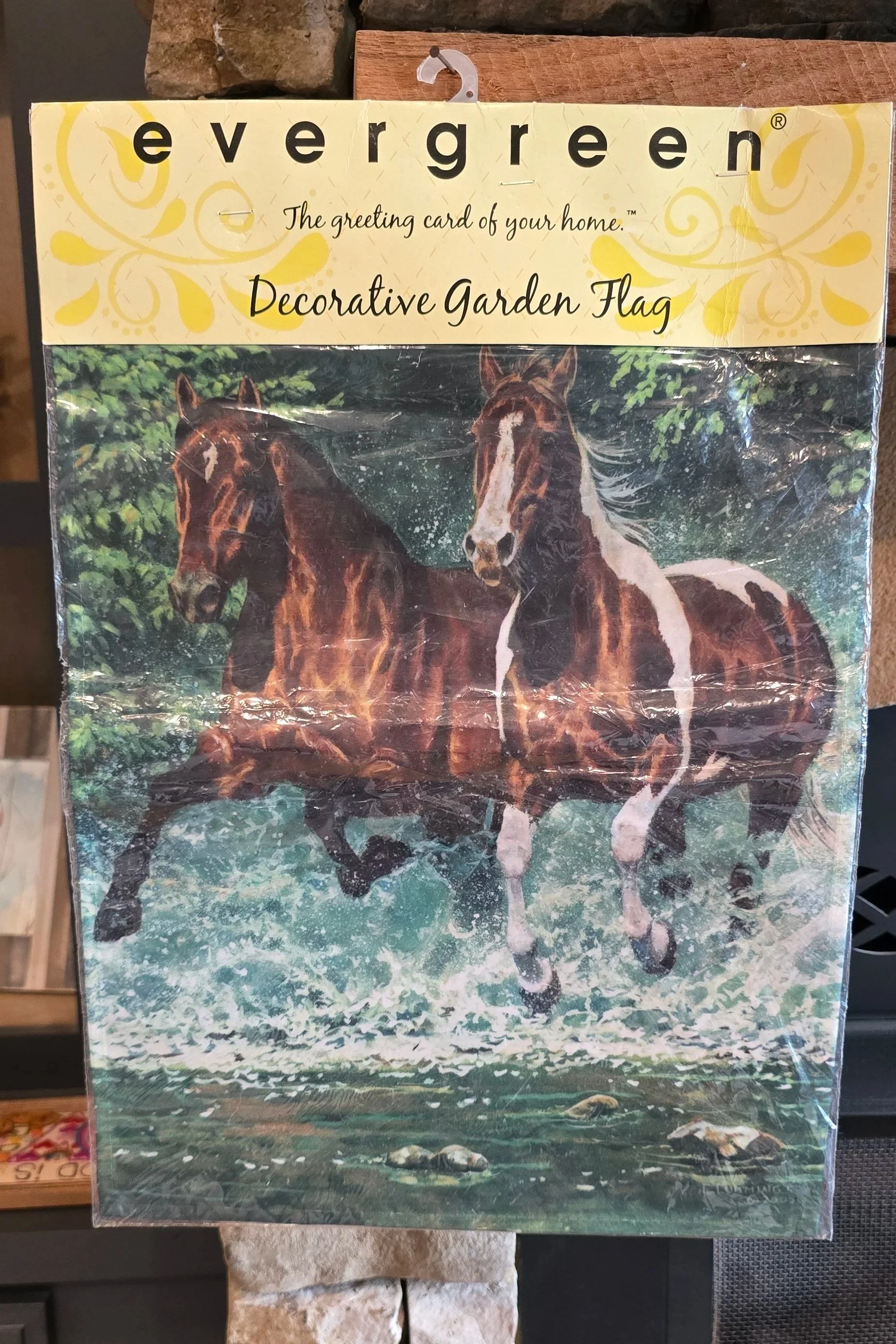 Vintage Horse Garden Flag