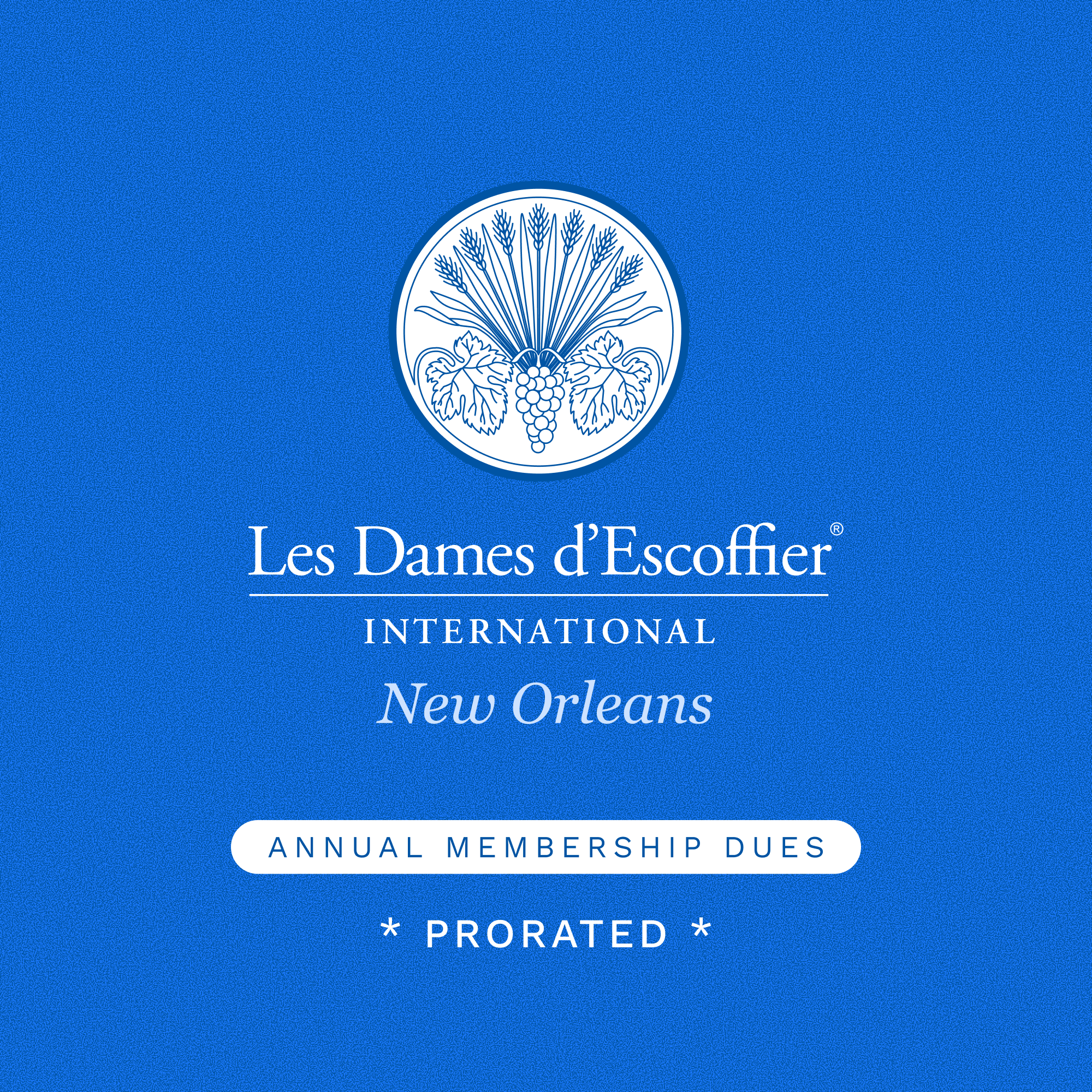 Annual Membership - Prorated Dues