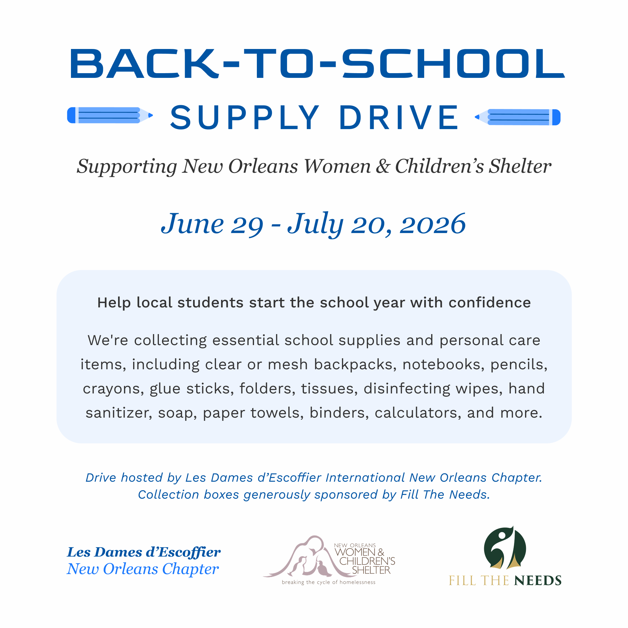 Back-to-School Supply Drive
