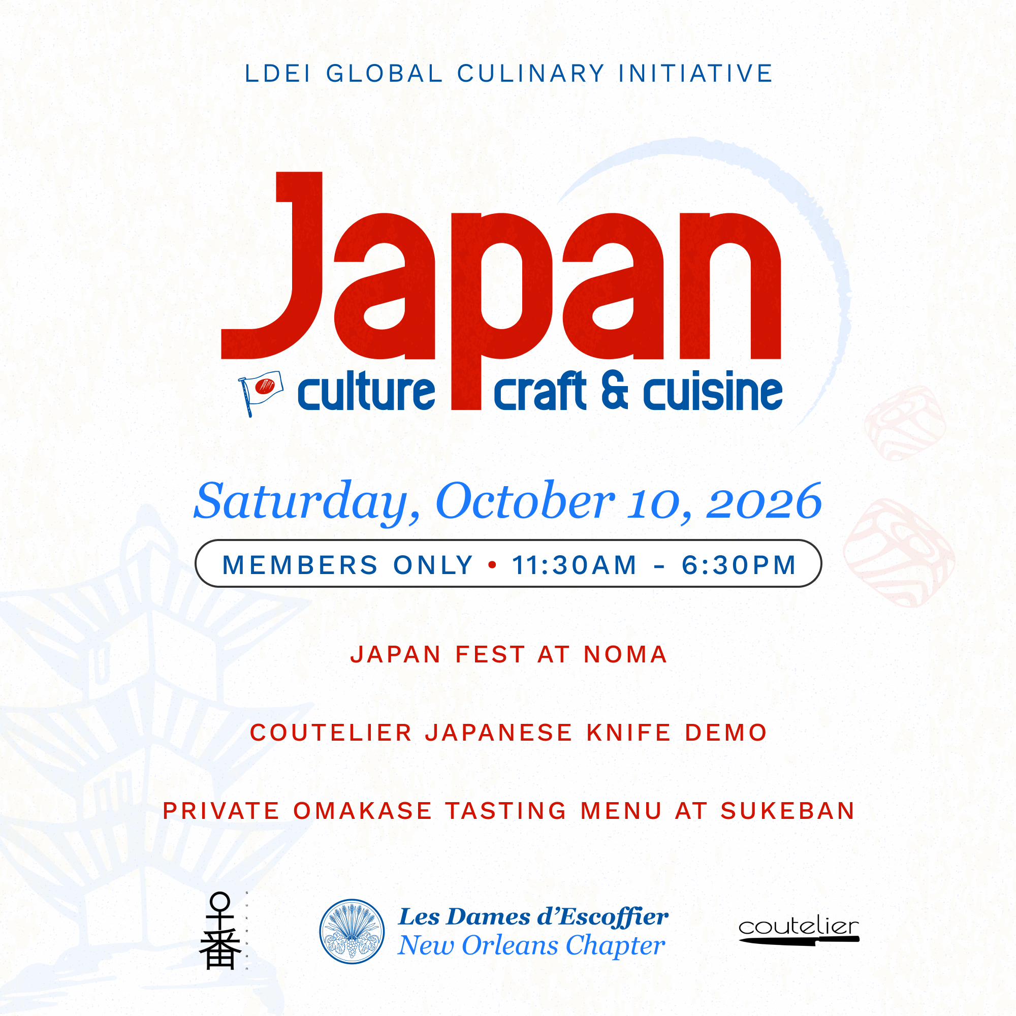 Japan — Culture, Craft & Cuisine • Global Culinary Initiative Immersion