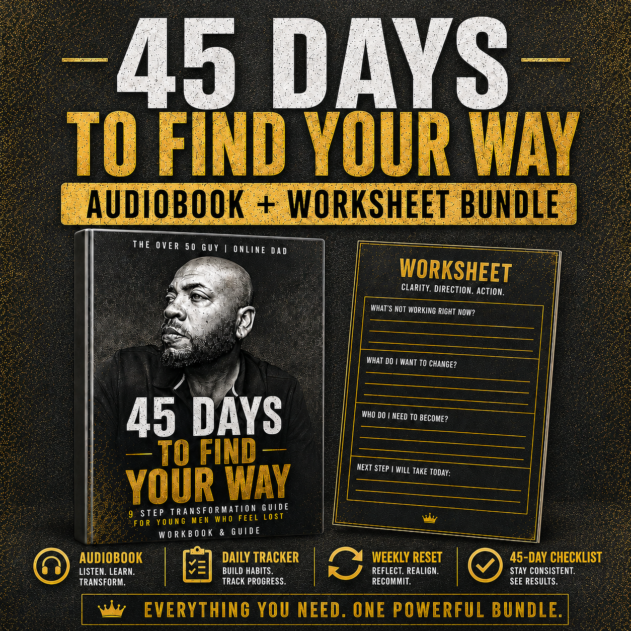 45 Days To Find Your Way Audio Book & Worksheet