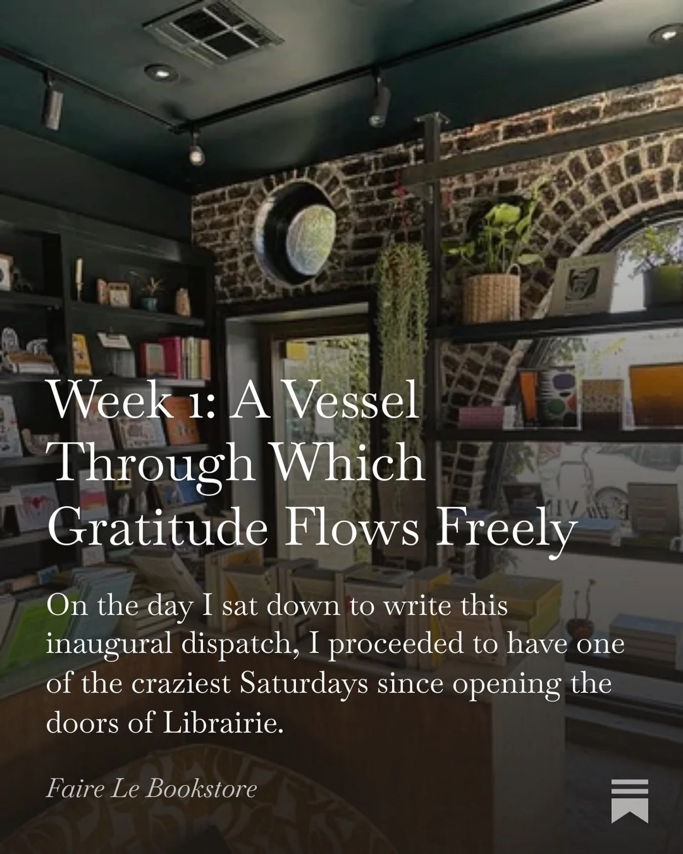We&rsquo;re Substack-official 😎 The inaugural dispatch of Faire Le Bookstore, my weekly newsletter, is now live. Subscribe for behind-the-scenes, book recs, and gossip 🥵 Link to the first post is in my bio!