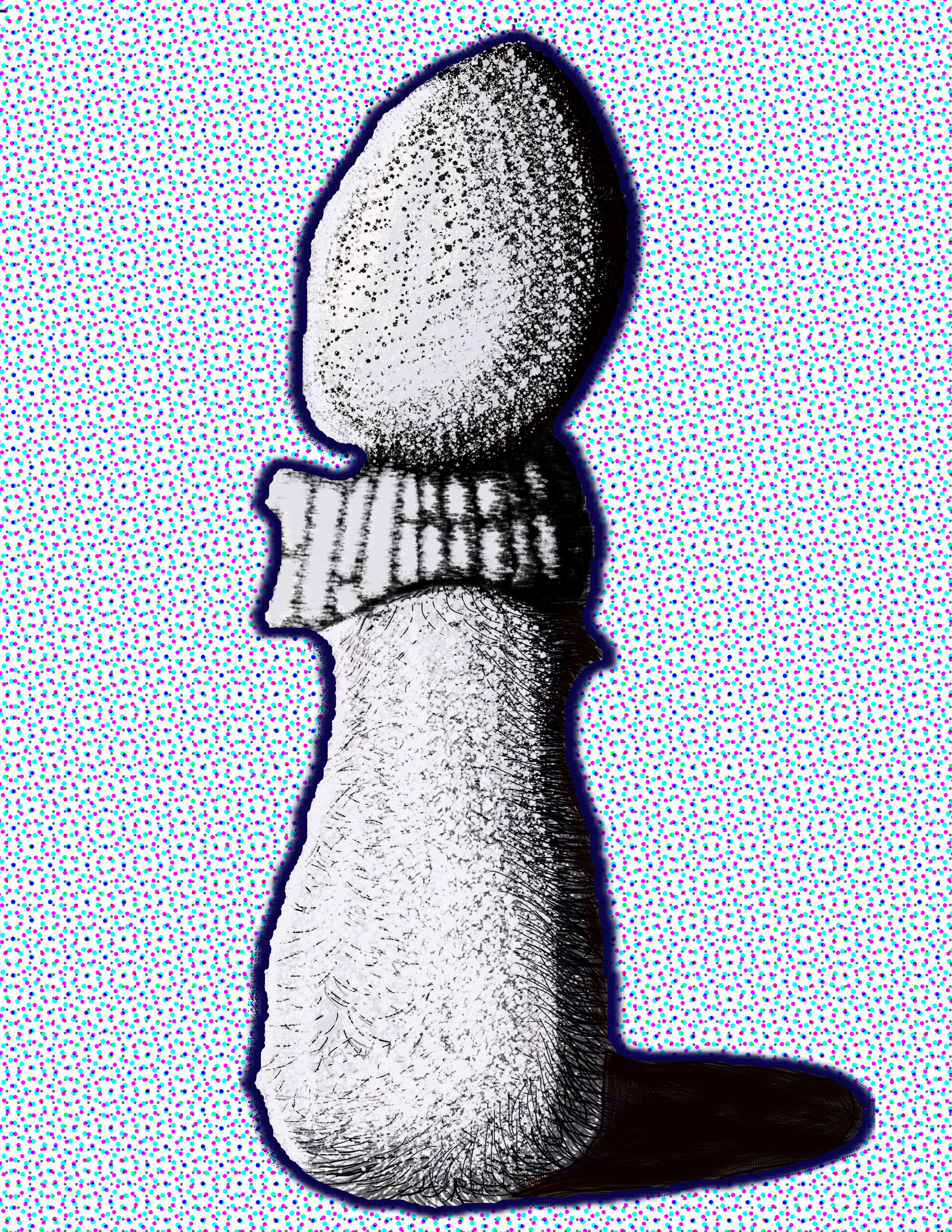 Study of The Egg 8.5x11 Print