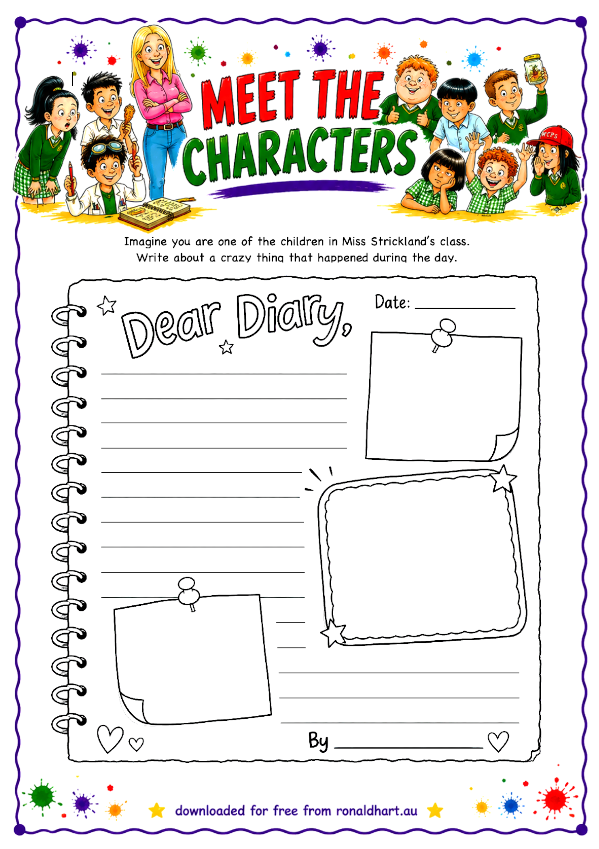 Free, downloadable activity sheet for classroom use by teachers based on Dangerous Creatures by Ronald Hart