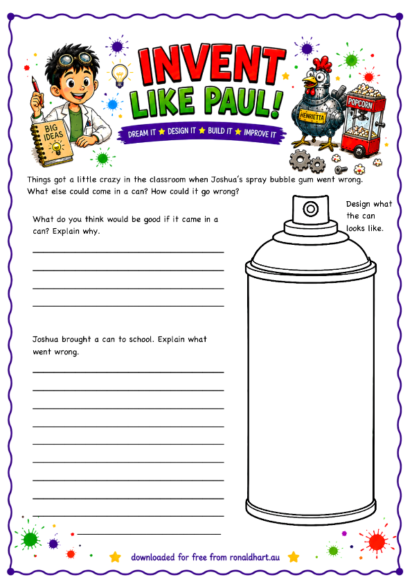Free, downloadable activity sheet for classroom use by teachers based on Dangerous Creatures by Ronald Hart