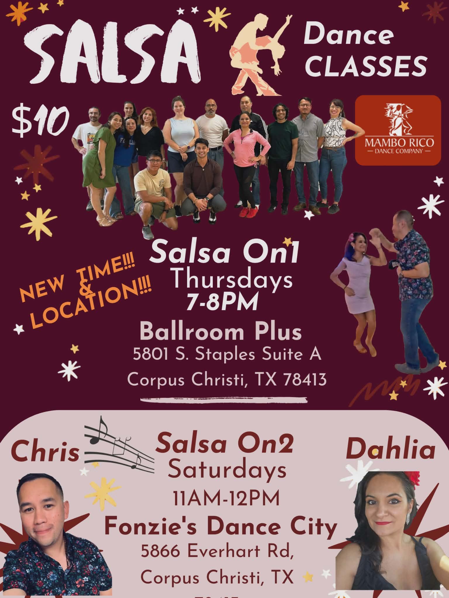 Salsa On2 Mambo Dance Class at Fonzies Dance City
