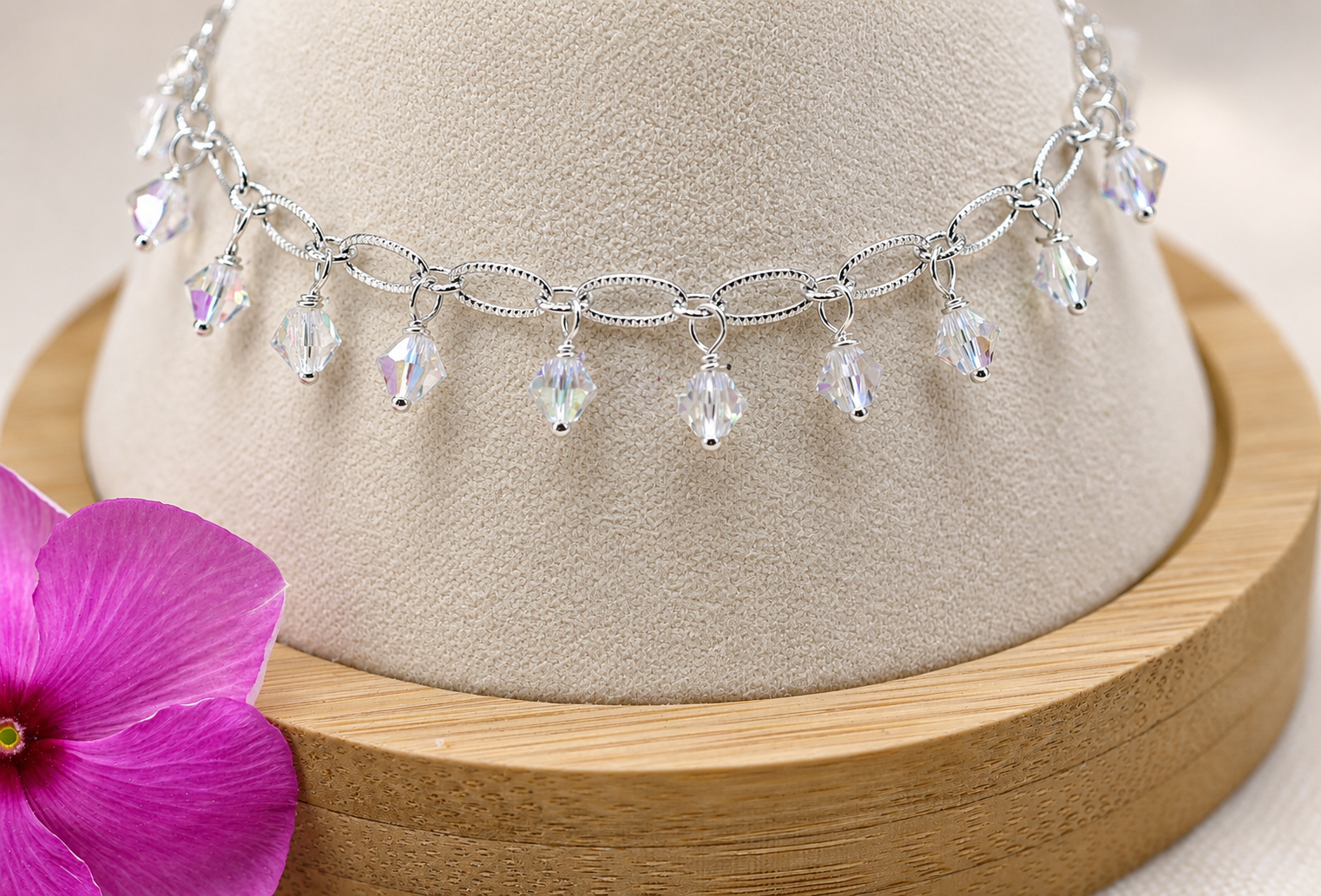 AB Crystal Charming Bracelet