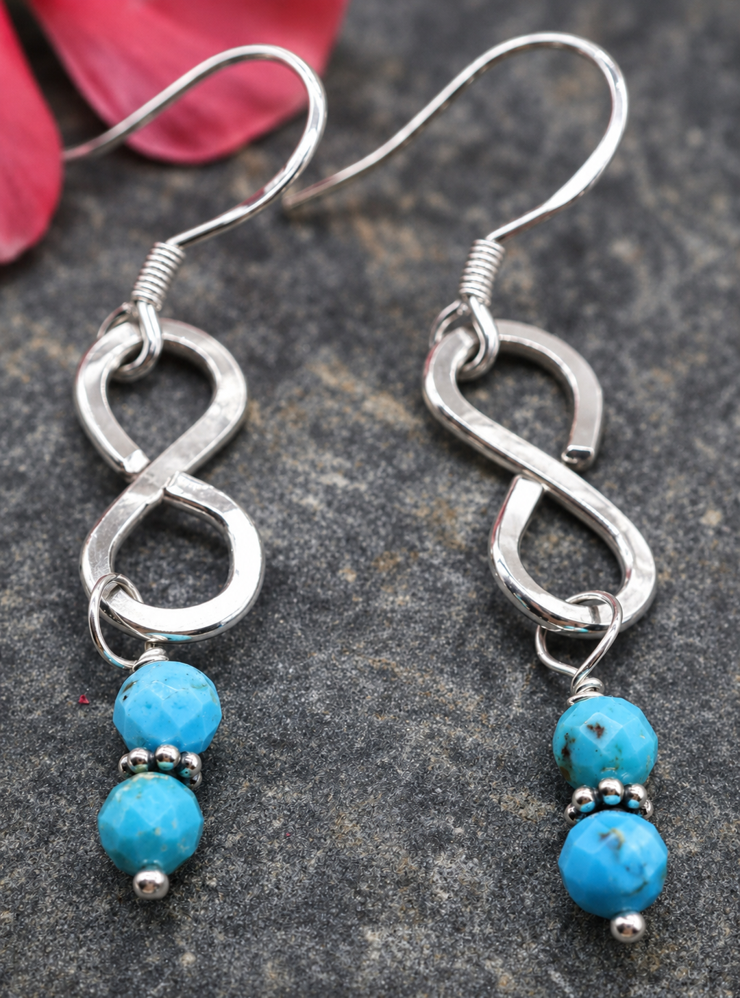 Turquoise Infinity Earrings