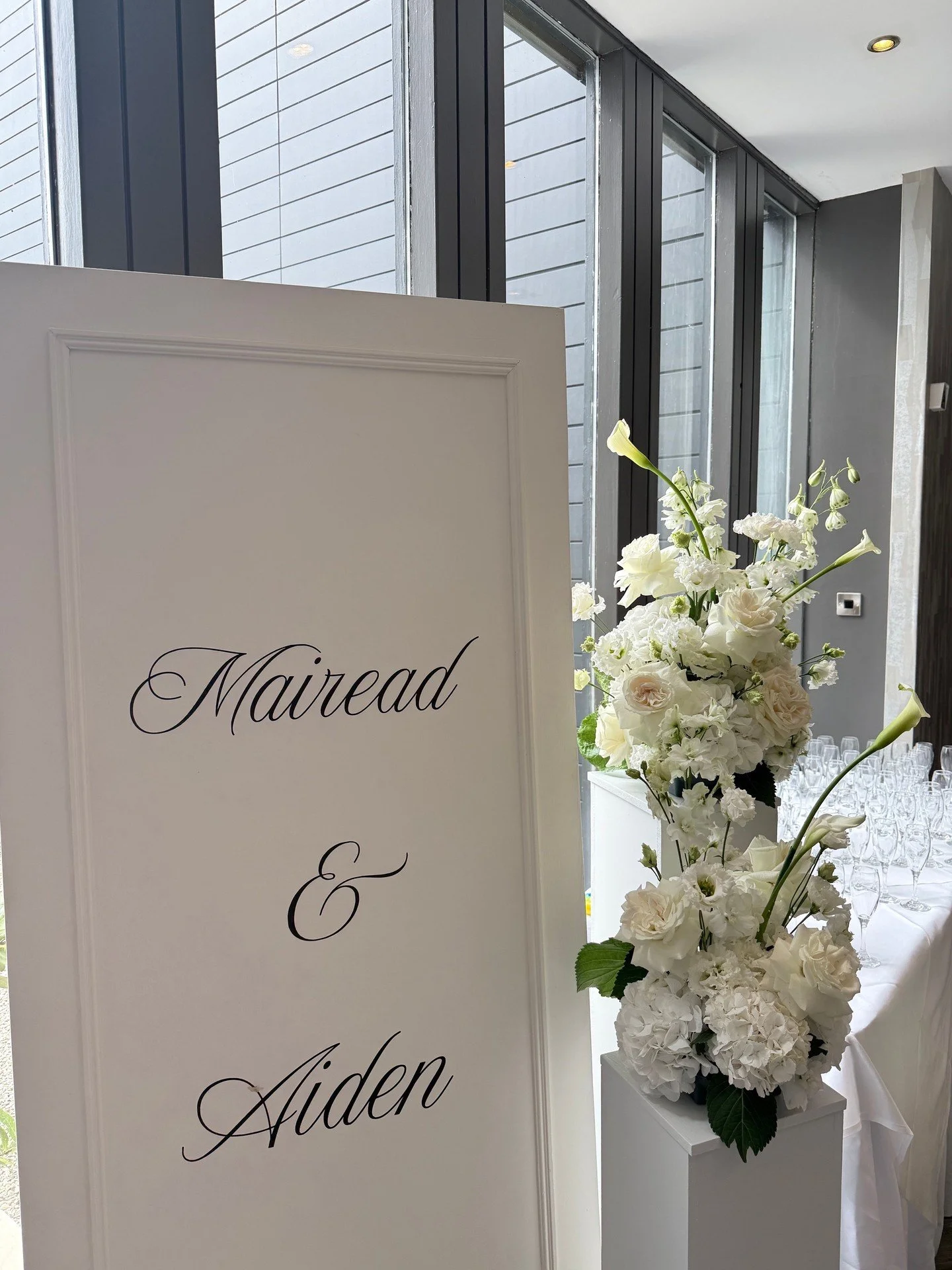flower clouds of crisp white goodness

blousey Hydrangea, Playa Blanca Rose, structural Cala Lily, frilly Lisi and linear Delphiniums

as always, I look at the practical side of your flowers, not just how pretty they are.

- they move with you throug
