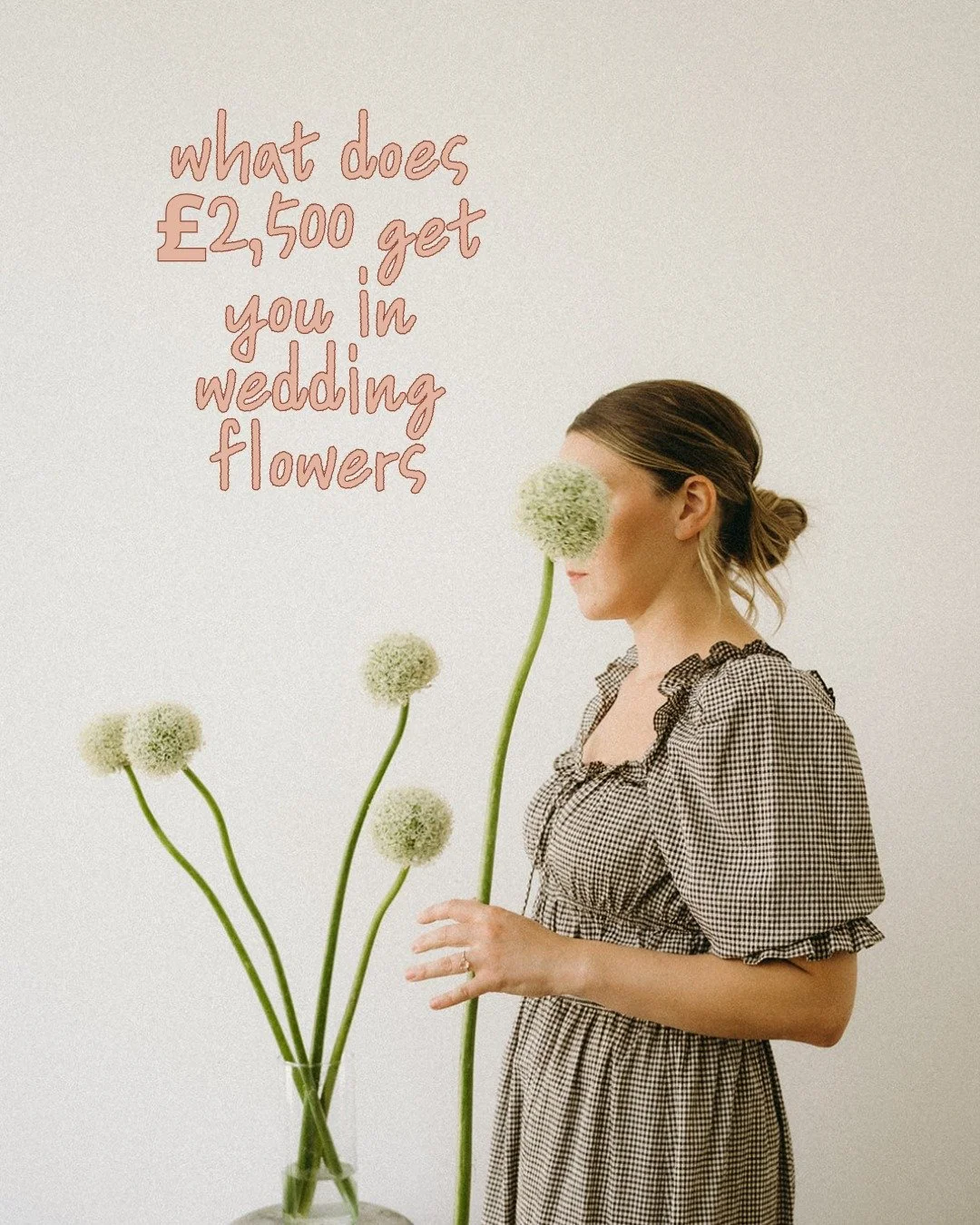 What does &pound;2,500 get you in wedding flowers? 

&pound;2,500 is a solid budget for wedding flowers, but what it gets you will look completely different depending on what you want and where you want to spend it.

Here&rsquo;s a recent guide price