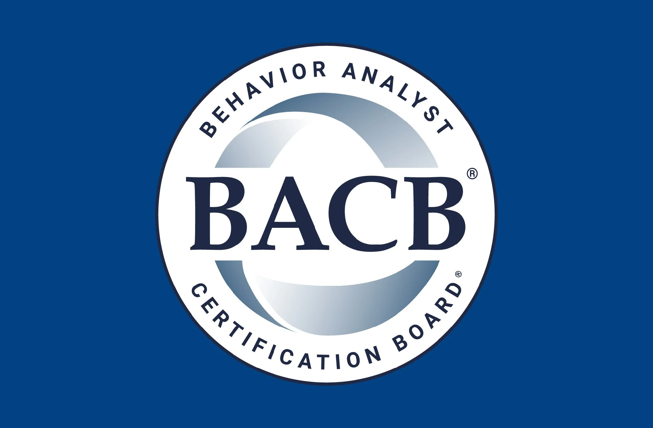 Behavior Analyst Certification Board Logo on Blue Background