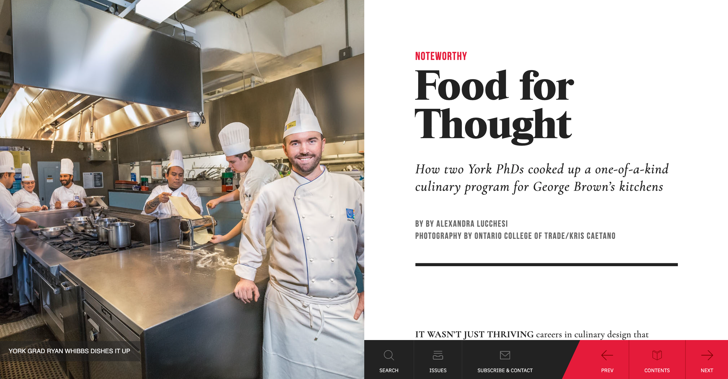 Ryan Whibbs and Four chefs in white uniforms and chef hats working in a professional kitchen with stainless steel appliances. One chef is smiling at the camera, while others are preparing food at the counter.