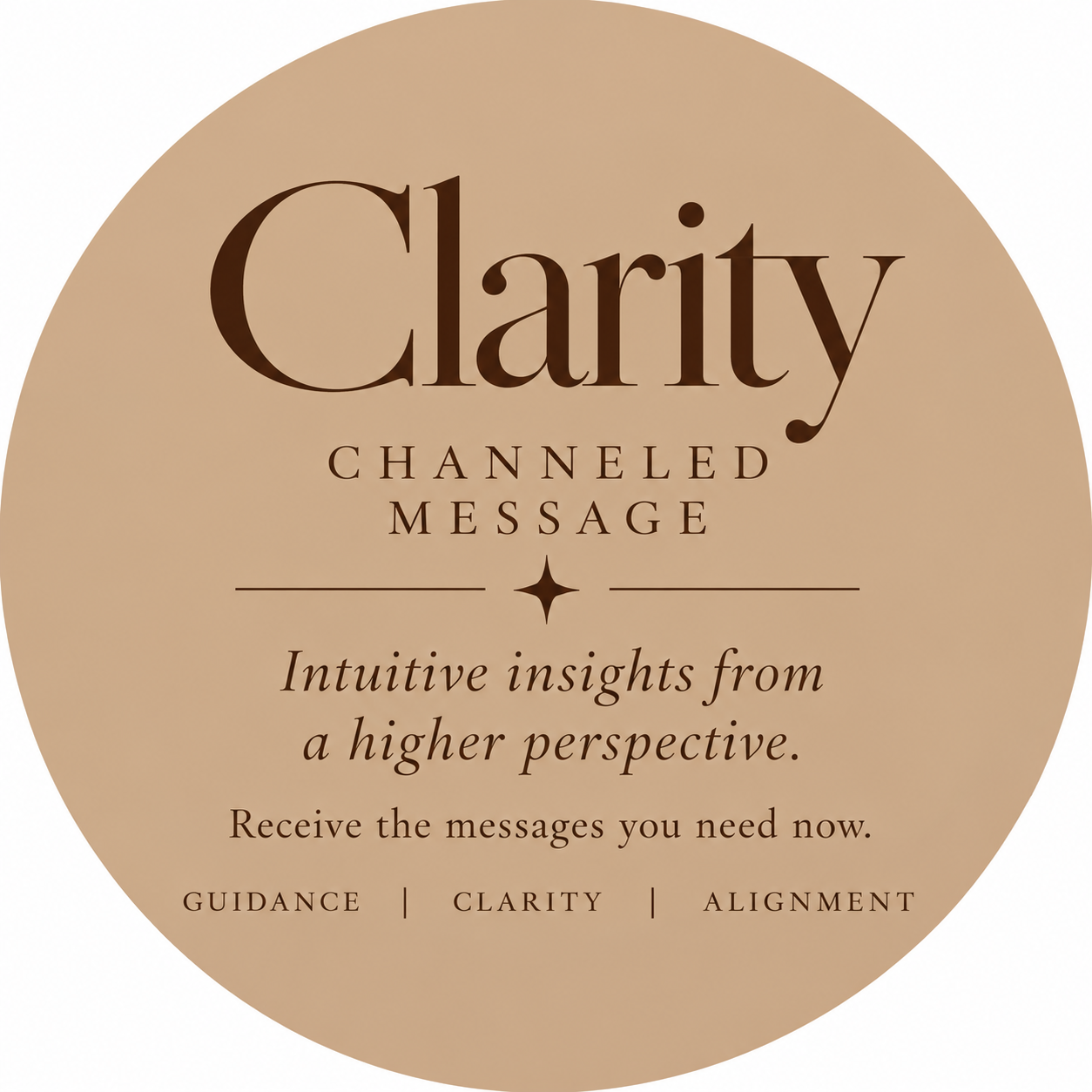 Clarity Channeled Message