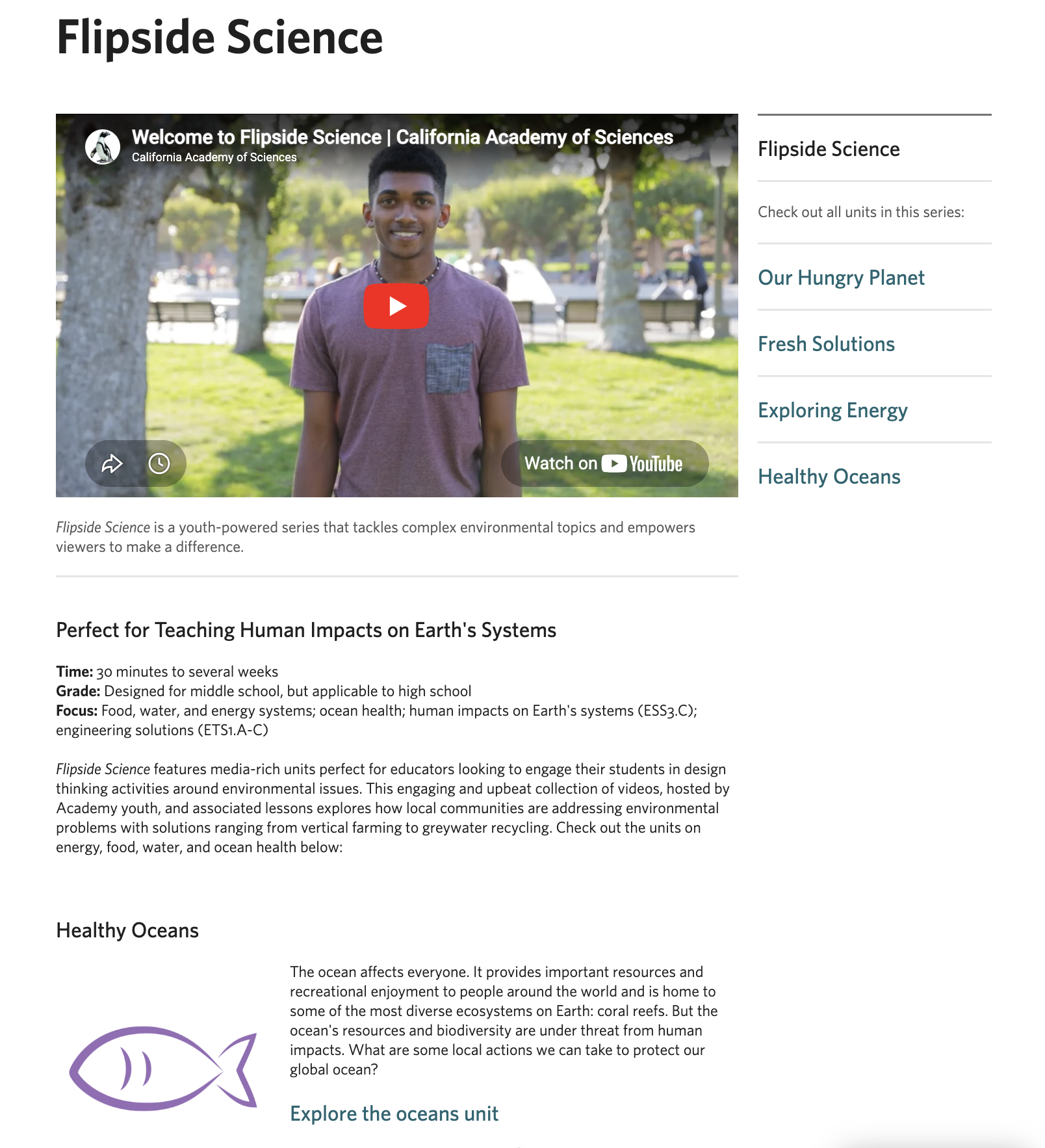 Flipside Science Webpage