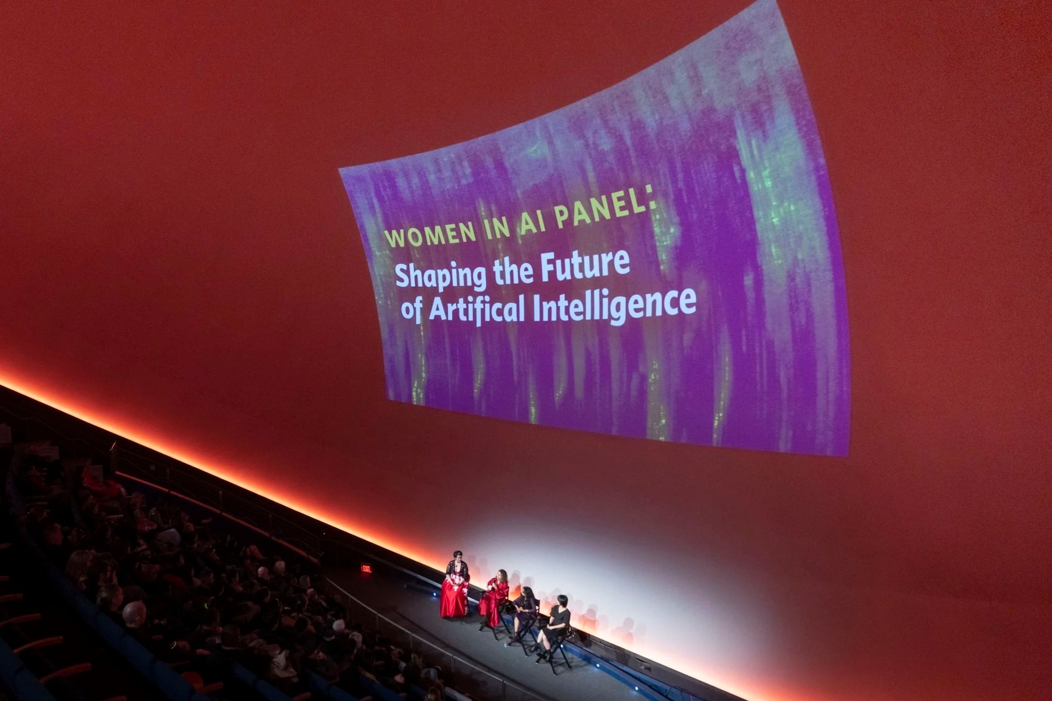 Moderated the Women in AI panel: Shaping the Future of Artificial Intelligence at the California Academy of Sciences annual Big Bang gala April 2025. |  Moderator: Cheryl Vanderbilt, with panelists Kian Beyzavi (Academy trustee and Vice President of 