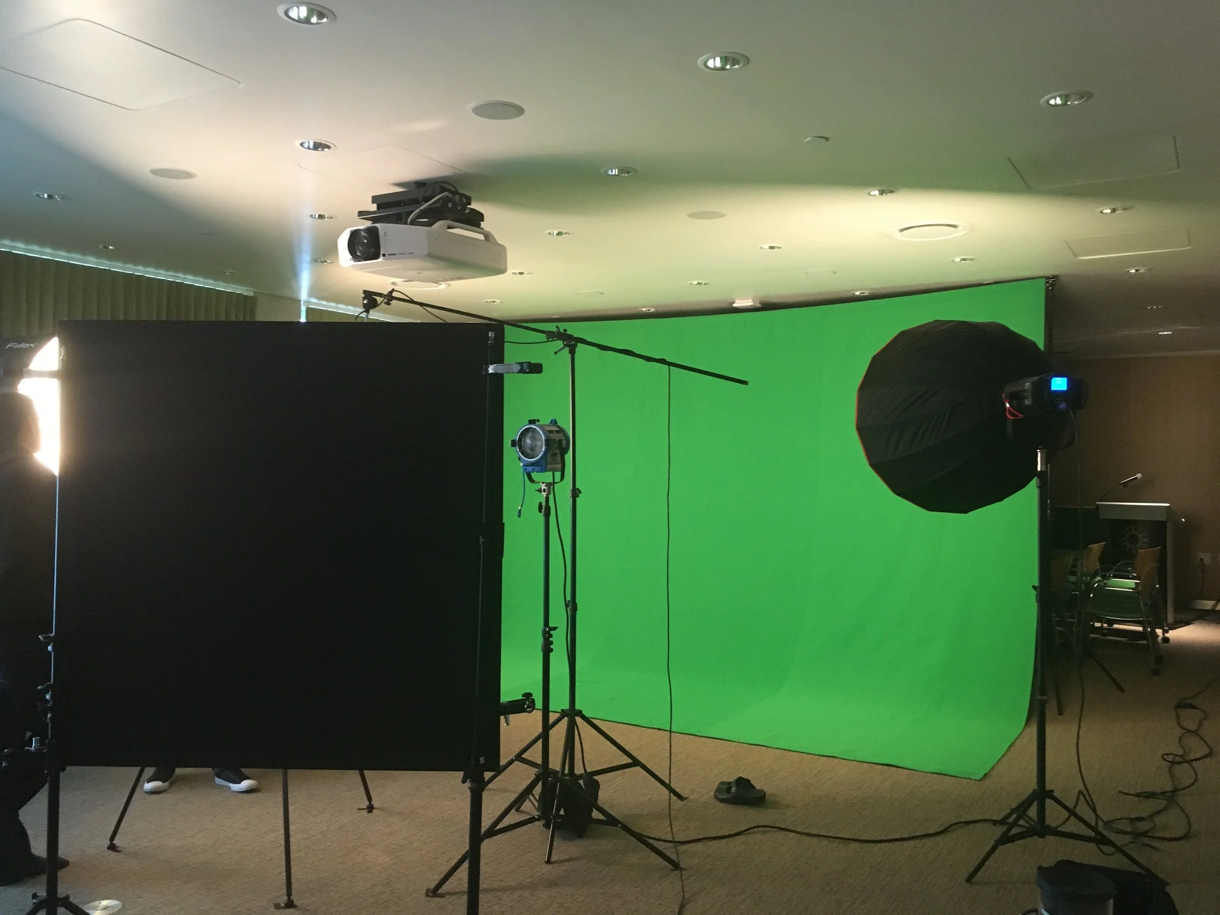 Greenscreen setup