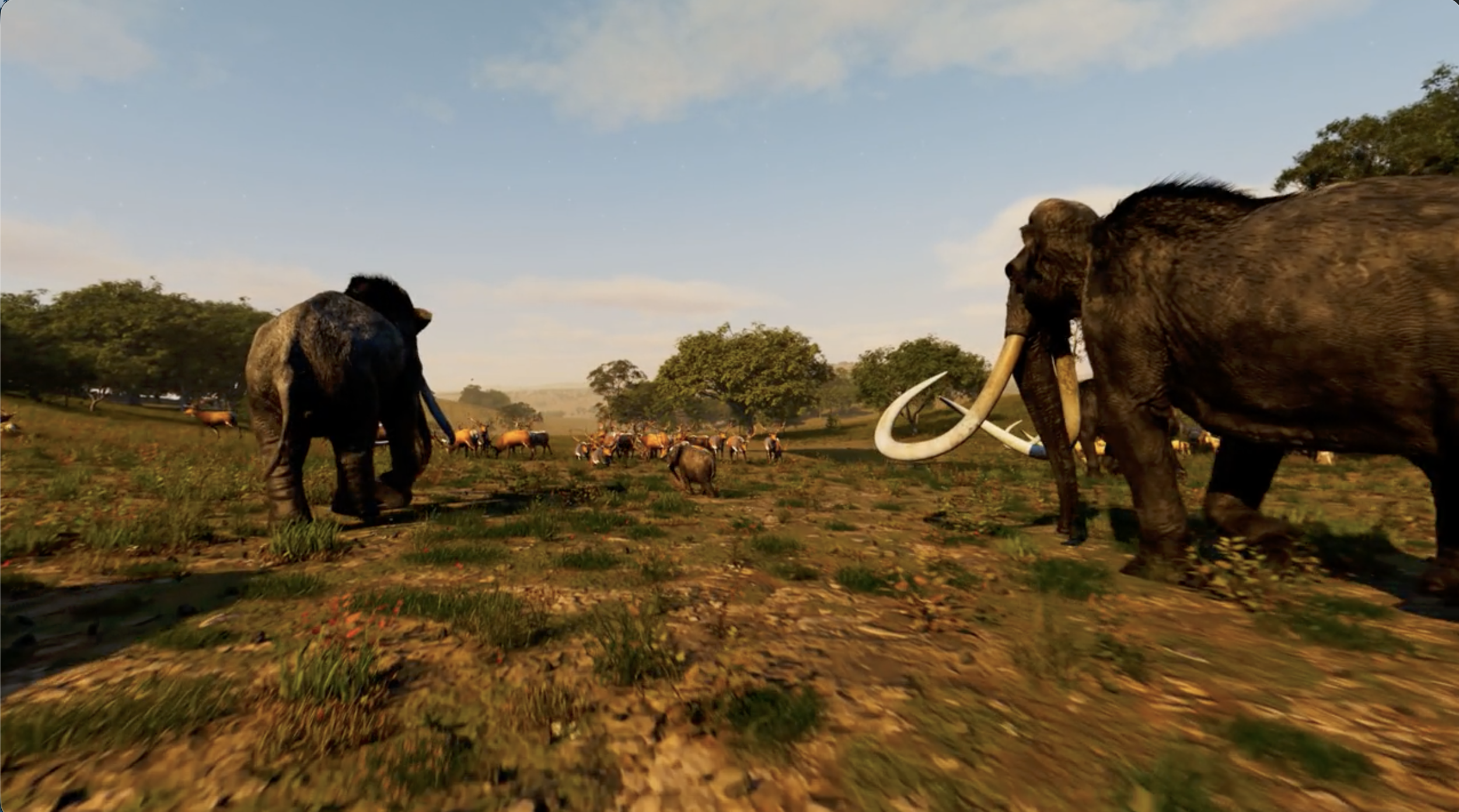 Columbian Mammoths walk through a river valley of Pleistocene California | California Academy of Sciences