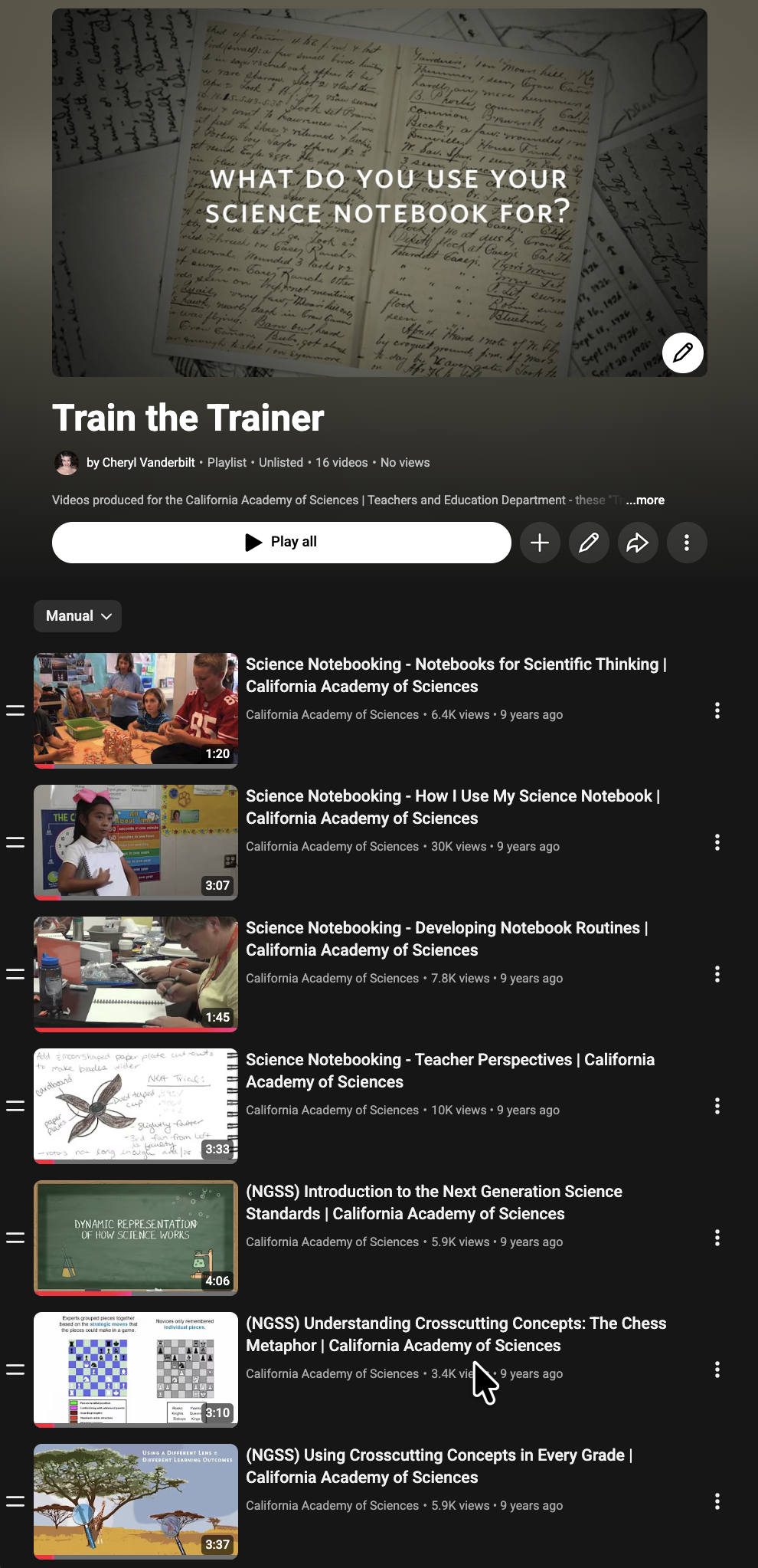 Train the Trainer YouTube Playlist