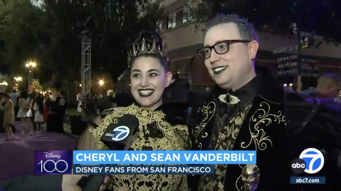 ABC News - Attending Disney's 100th Anniversary Gala at the Walt Disney Studios in Burbank