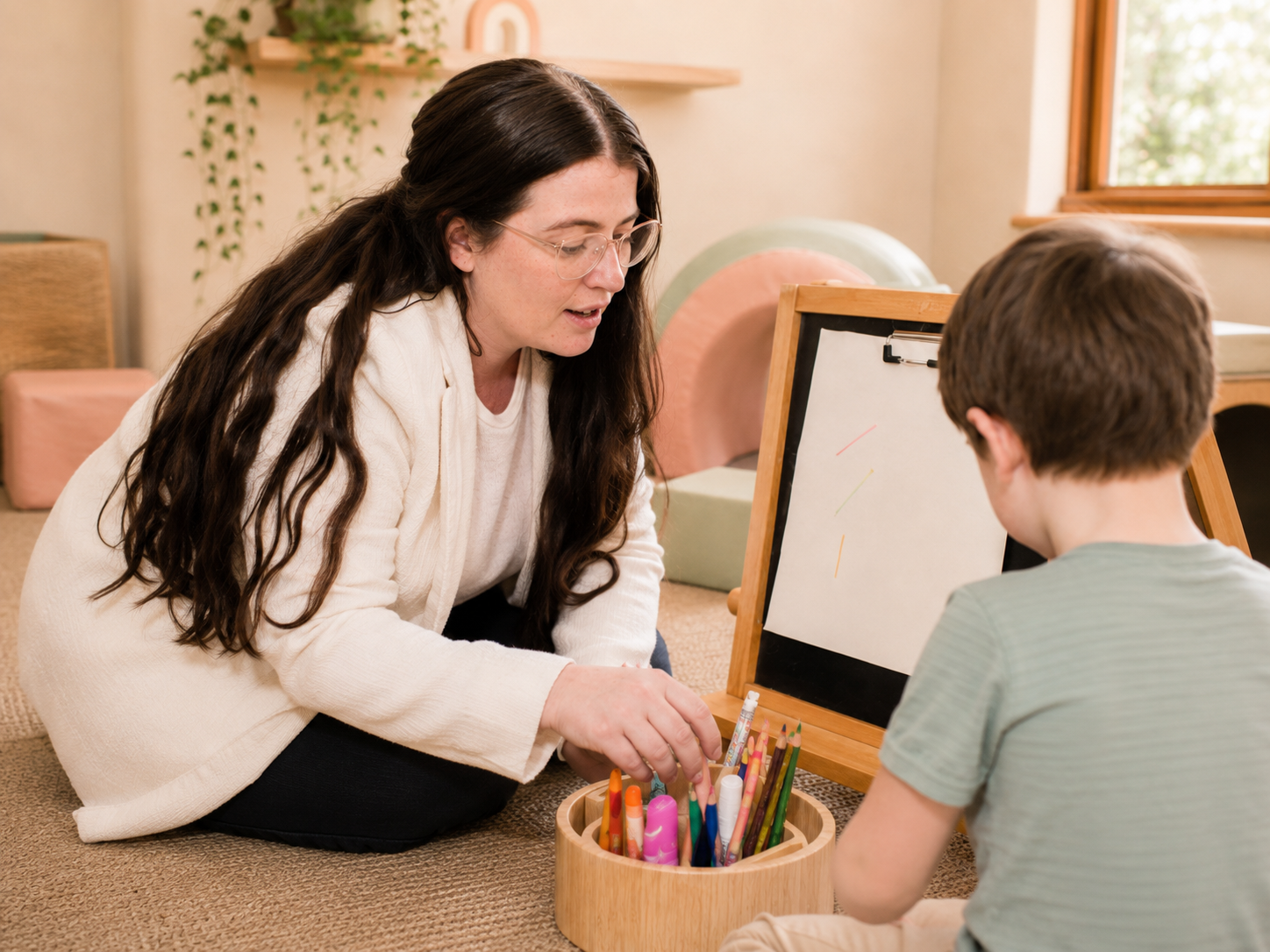 Occupational therapist preparing a paediatric Functional Capacity Assessment report