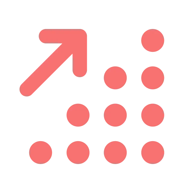 Icon representing student progress tracking, helping learners and educators monitor language development, achievements and proficiency over time.